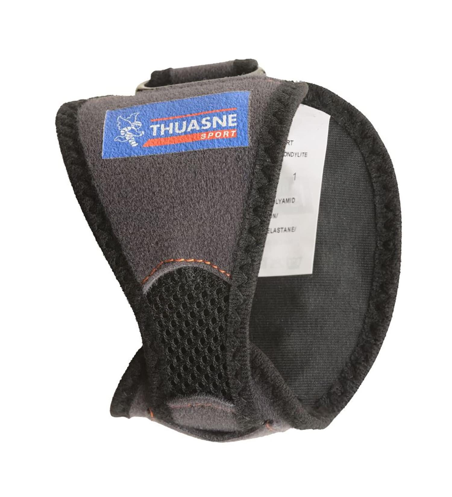 Thuasne Sport Anti-Epicondylitis Bracelet - Tennis & Golfer's Arm Support - Adjustable Silicone Compression - CE Medical Device - Black Size 2 - Buy Online on GoSupps.com