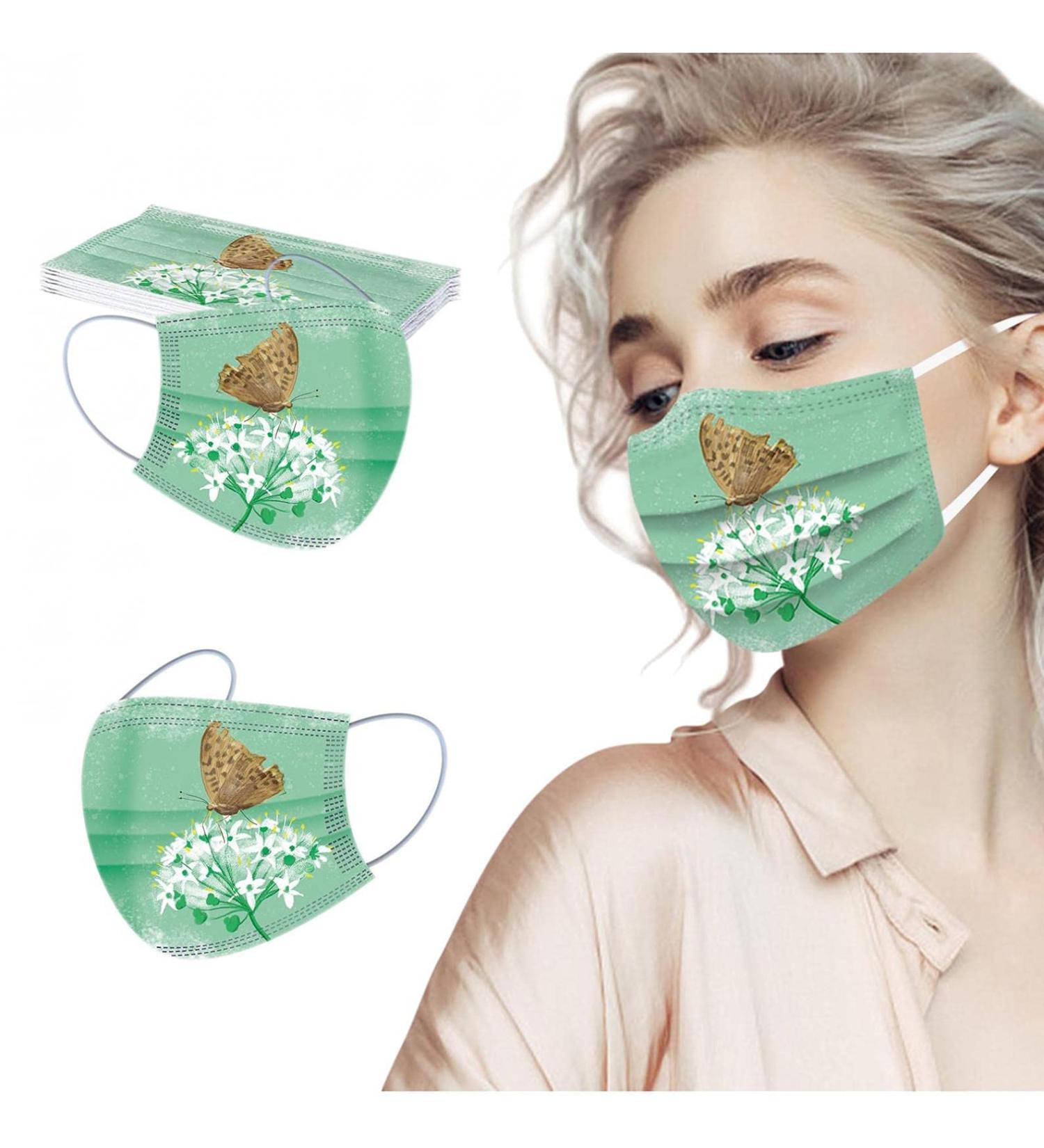 3 Ply Disposable_Face_Mask with Halloween Cute Pattern Design Comfortable Covers Suitable For Adults Outdoor Use Protection - Buy Online on GoSupps.com