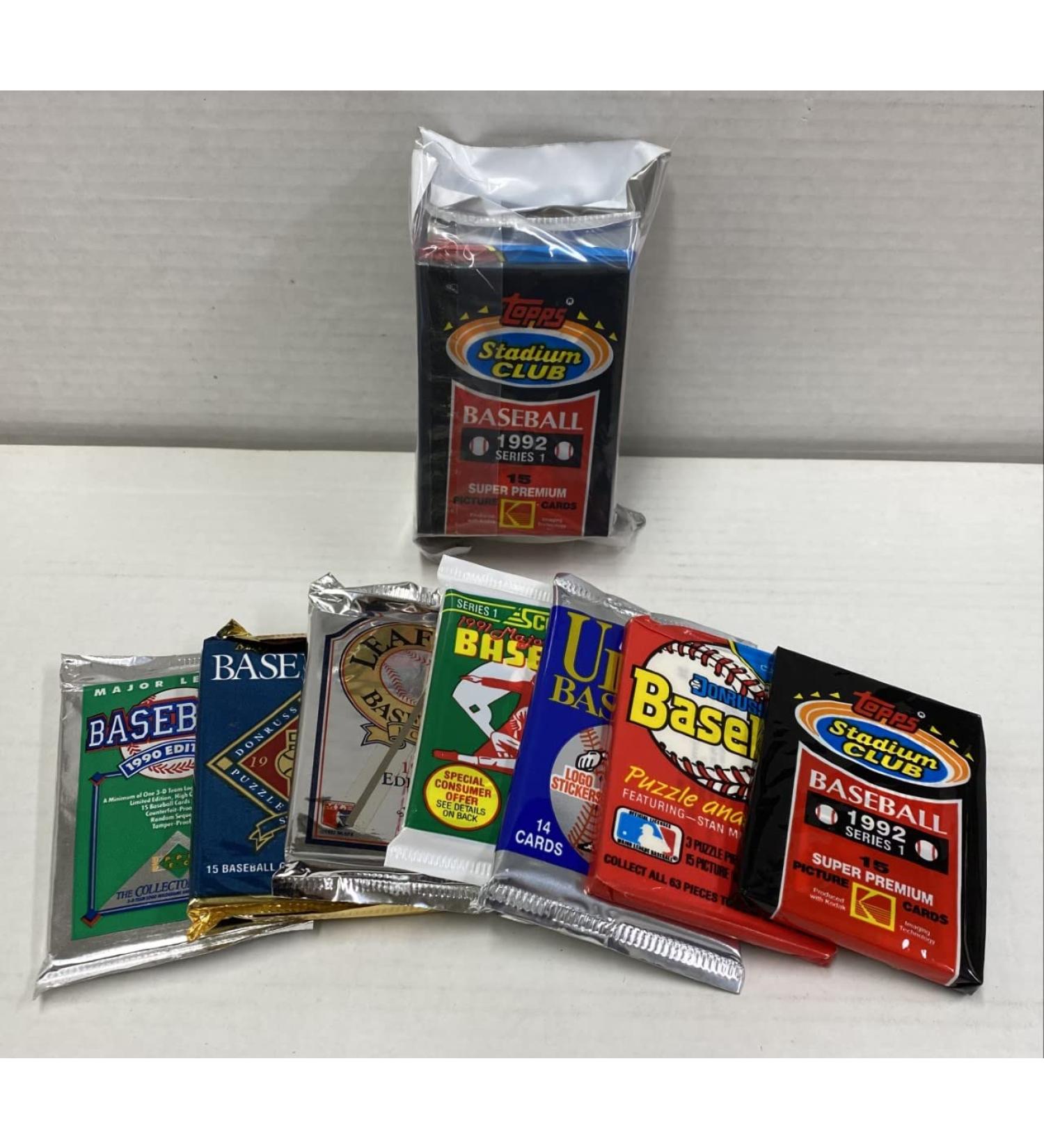 Factory Sealed Pack Sale - 100 Old Baseball Cards Topps Fleer Donruss + More - Estate Sale Warehouse Find! - Buy Online on GoSupps.com