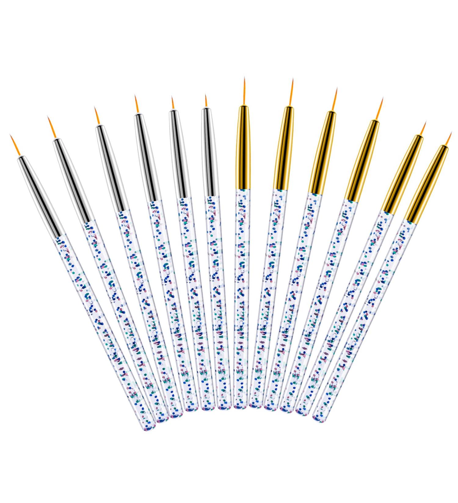 Buy WLLHYF 12-Piece Eyeliner Brush Set - Fine Point Makeup Applicators for Gel & Liquid Eyeliner - Perfect for Professional & Home Use - Buy Online on GoSupps.com
