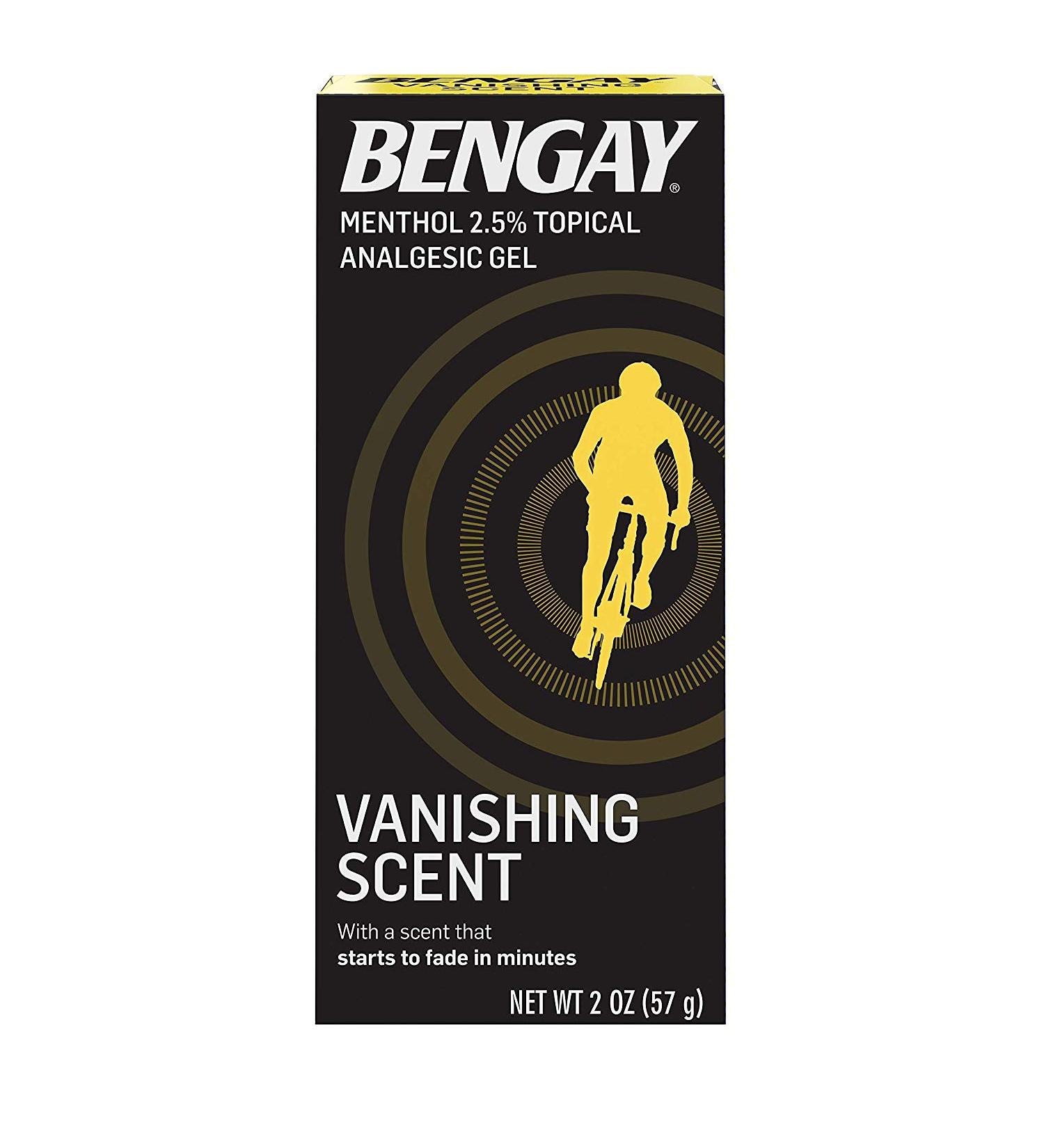 Bengay Menthol 2.5% Topical Analgesic Gel - Vanishing Scent 2oz | Fast International Shipping - Buy Online on GoSupps.com