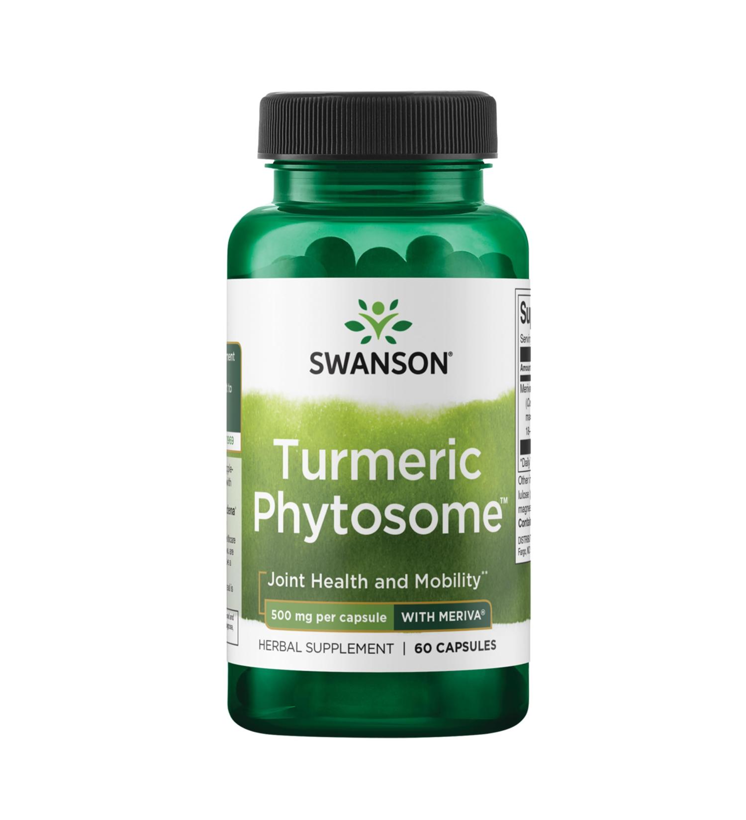 Swanson Turmeric Phytosome with Meriva 500 Milligrams 60 Capsules 60 Count (Pack of 1) - Buy Online on GoSupps.com