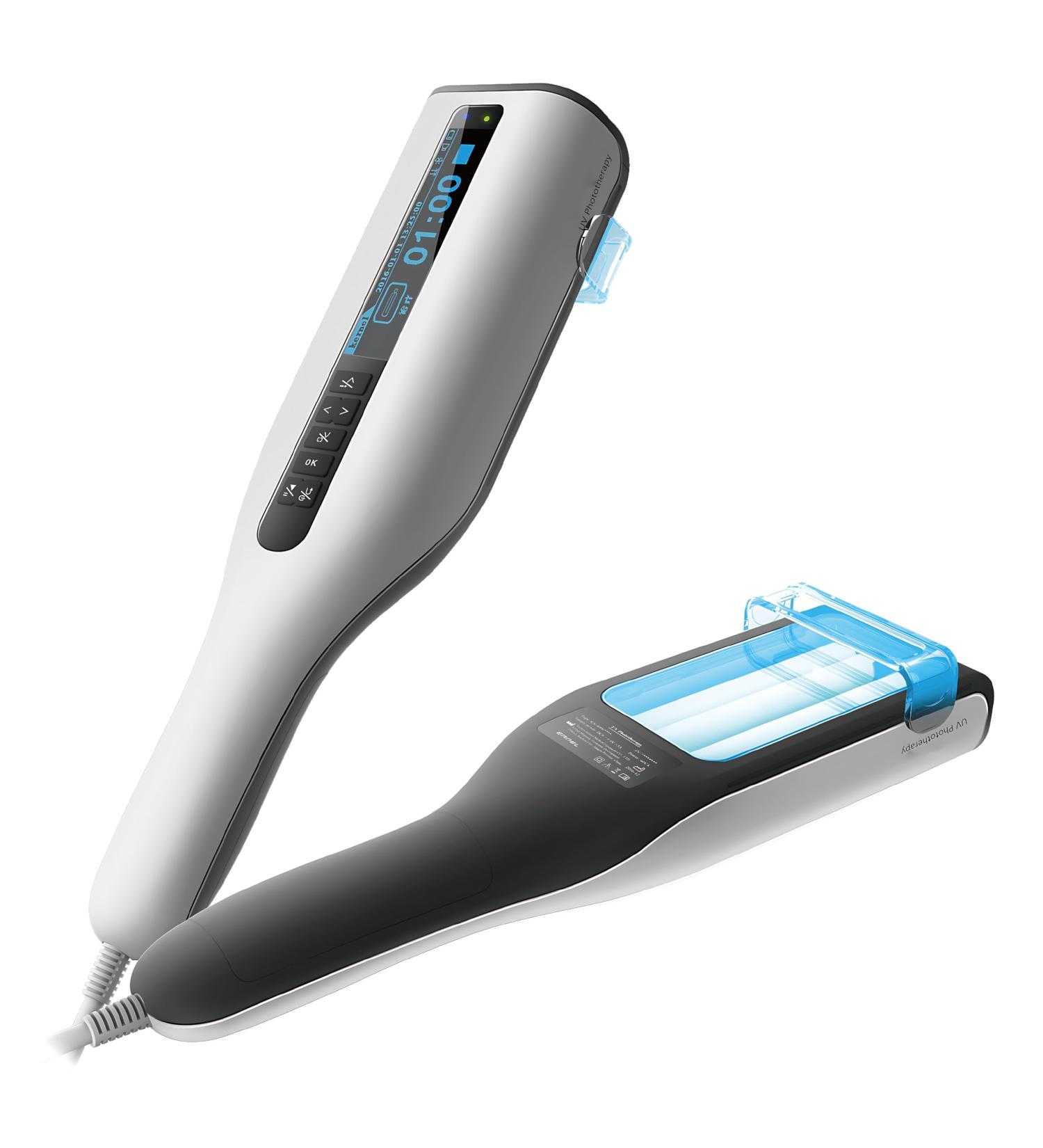 KERNELMED UV Phototherapy Light Therapy Lamp with Two Bulbs Home Use White - Buy Online on GoSupps.com