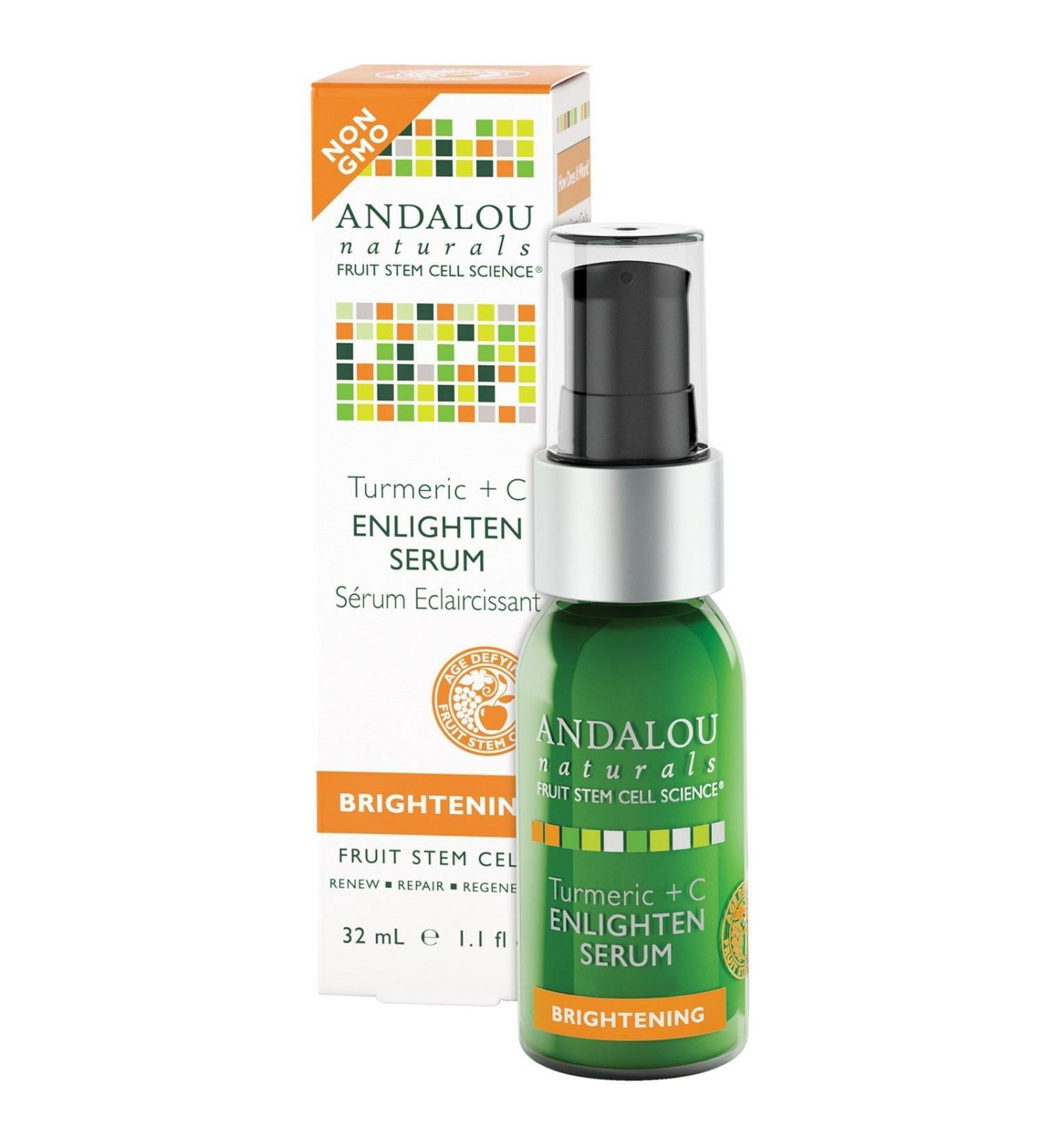 Andalou Naturals Turmeric+C Enlight Serum - Brightening & Anti-Aging | Buy Internationally - Buy Online on GoSupps.com