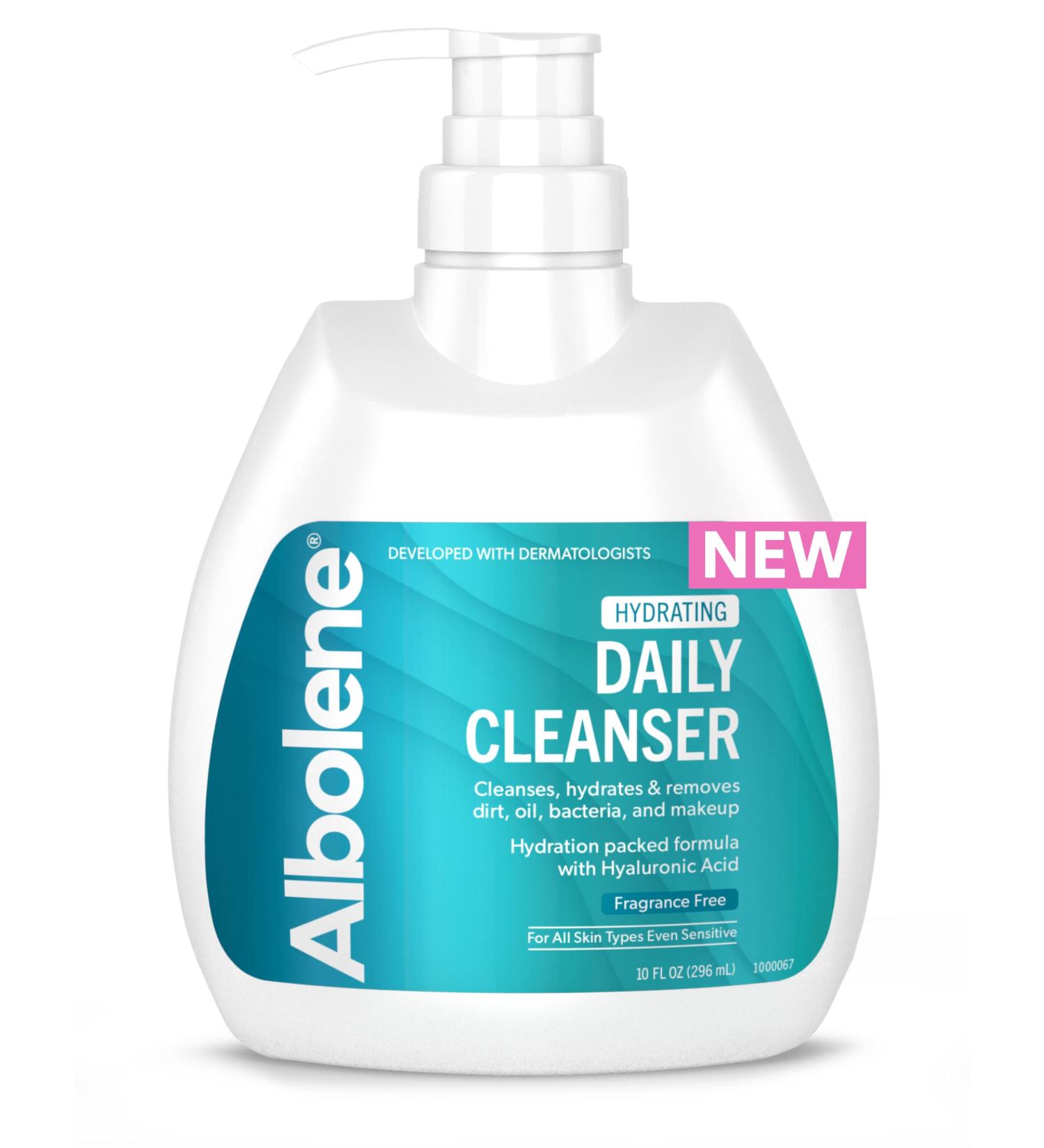 Albolene Daily Face Wash with Hyaluronic Acid | Moisturizing Cleanser and Makeup Remover - 10 fl oz - Buy Online on GoSupps.com