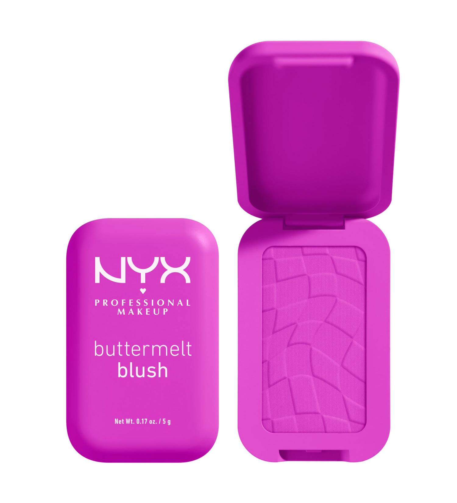NYX Professional Makeup Buttermelt Blush Buttery Soft Powder Blush Up to 12 H Wear Fade & Transfer Resistant With Mango Almond & Shea Butters Shade: All The Butta 5 g (Pack of 1) All the Butta - Buy Online on GoSupps.com
