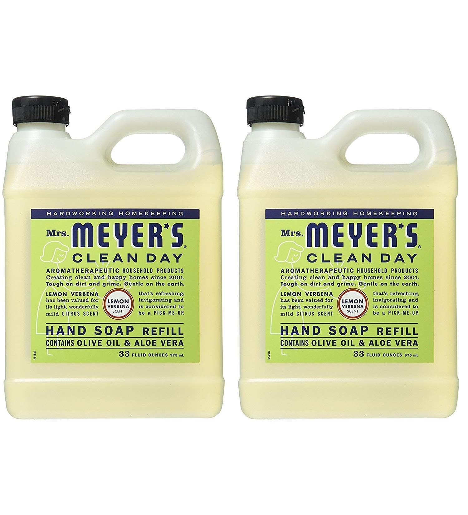 Mrs. Meyer's Liquid Hand Soap Refill Lemon Verbena 33 FL OZ
