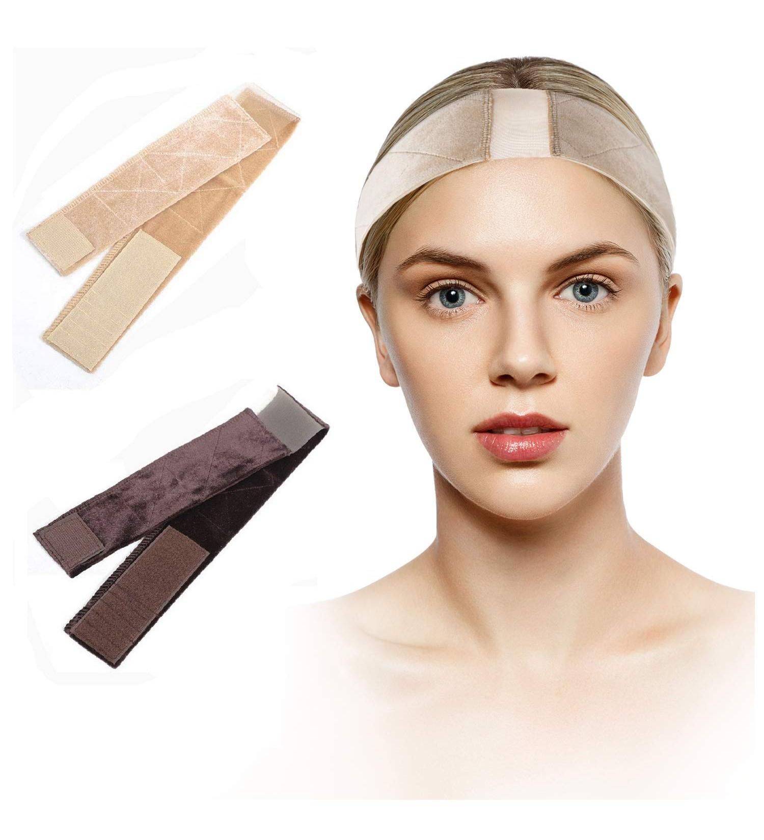 KUOU 2-Pack Velvet Wig Handles - Non-Slip Comfortable Adjustable Headbands for Secure Wig Wear - Buy Online on GoSupps.com