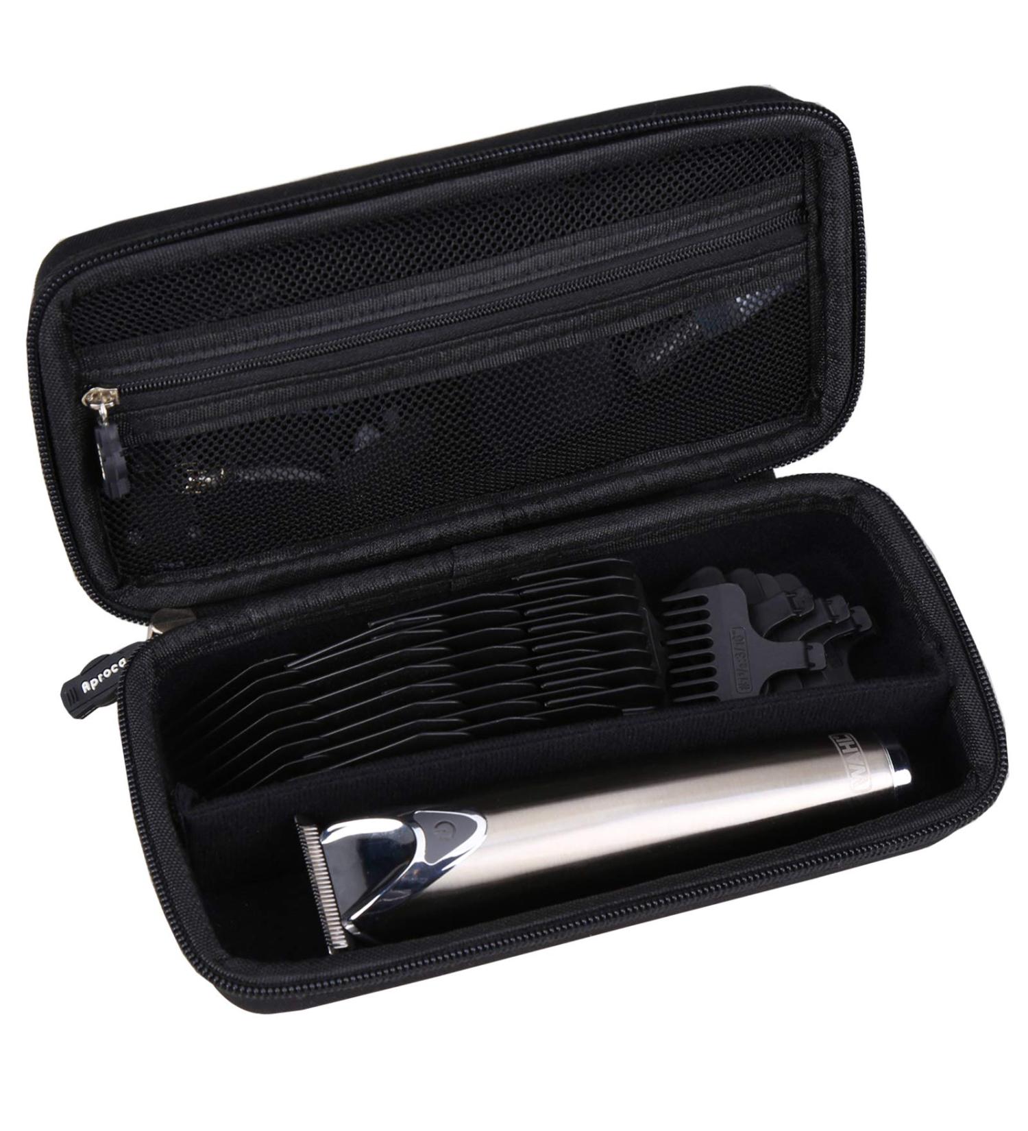 Aproca Hard Travel Storage Case for Wahl Clipper Stainless Steel Lithium Ion Plus Beard Trimmer Hair Clippers Shavers 9818 / Braun MGK3060 Men's Beard Trimmer (Black) - Buy Online on GoSupps.com
