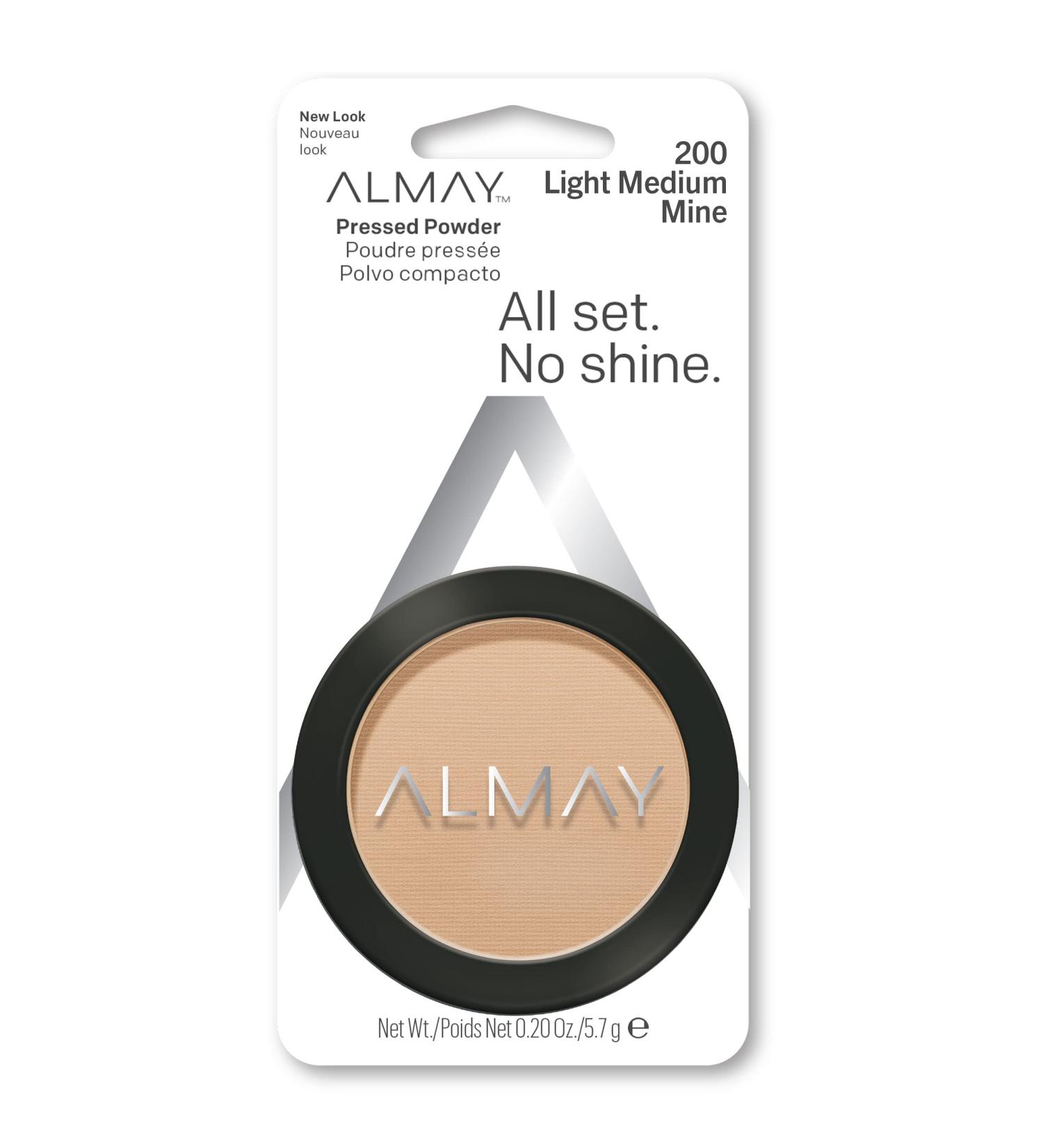Almay Pressed Powder 200 Light Medium - Hypoallergenic Fragrance-Free Skin Tone Matching | 0.20 Oz | International Shipping Available - Buy Online on GoSupps.com