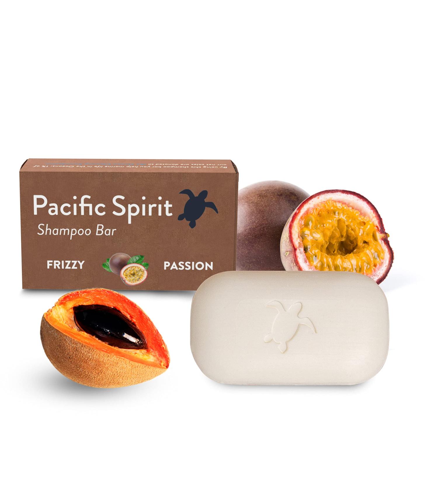 Pacific Spirit Curly Hair Shampoo Bar with Coconut Oil & Passion Fruit - Moisturizing, Texturizing, Zero Waste, Vegan - 3.53 oz (Tropical Scent) - Buy Online on GoSupps.com