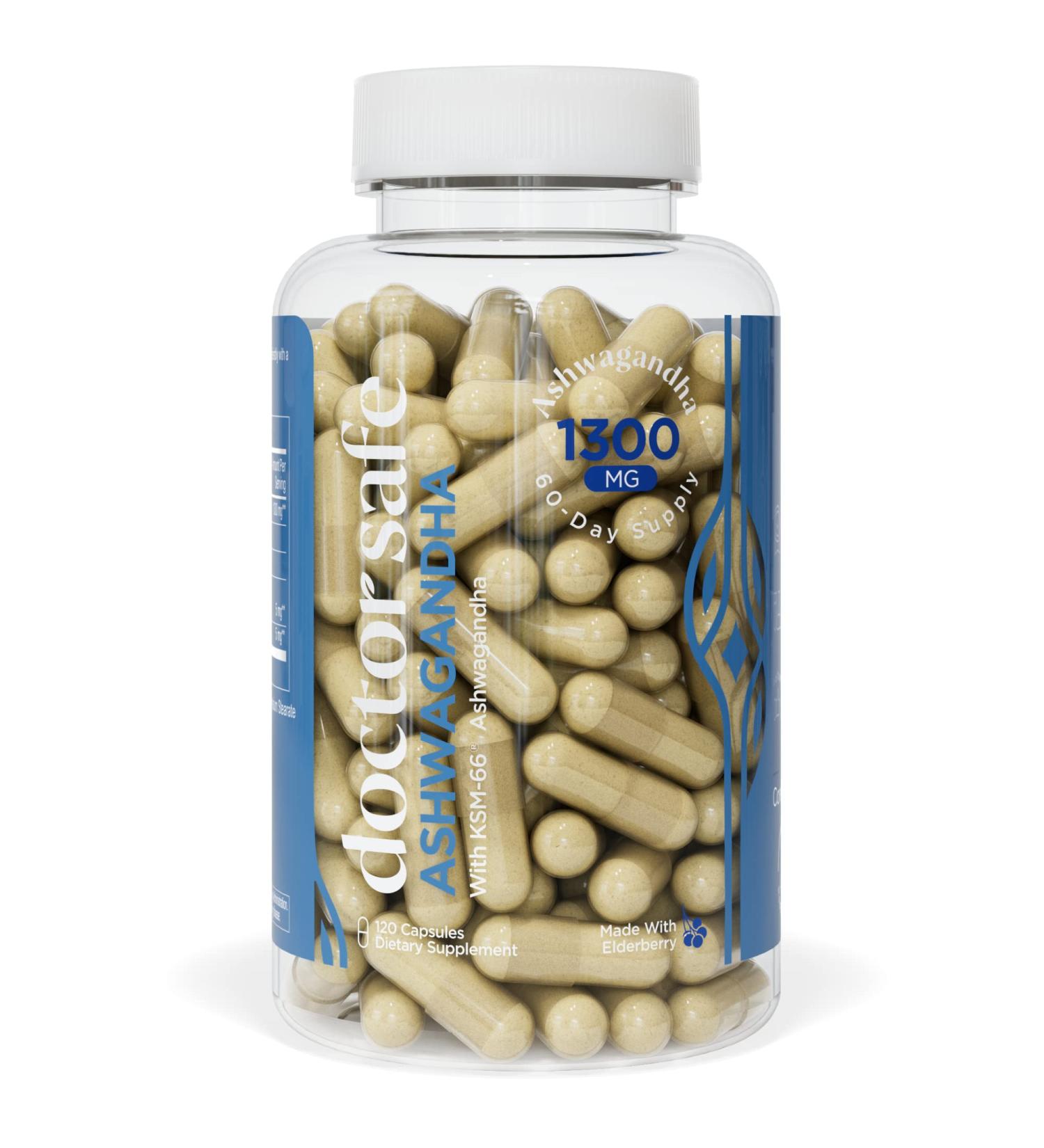 Organic Ashwagandha Capsules with KSM-66, Bioperine & Thyroid Support - 120 Capsules - Buy Online on GoSupps.com