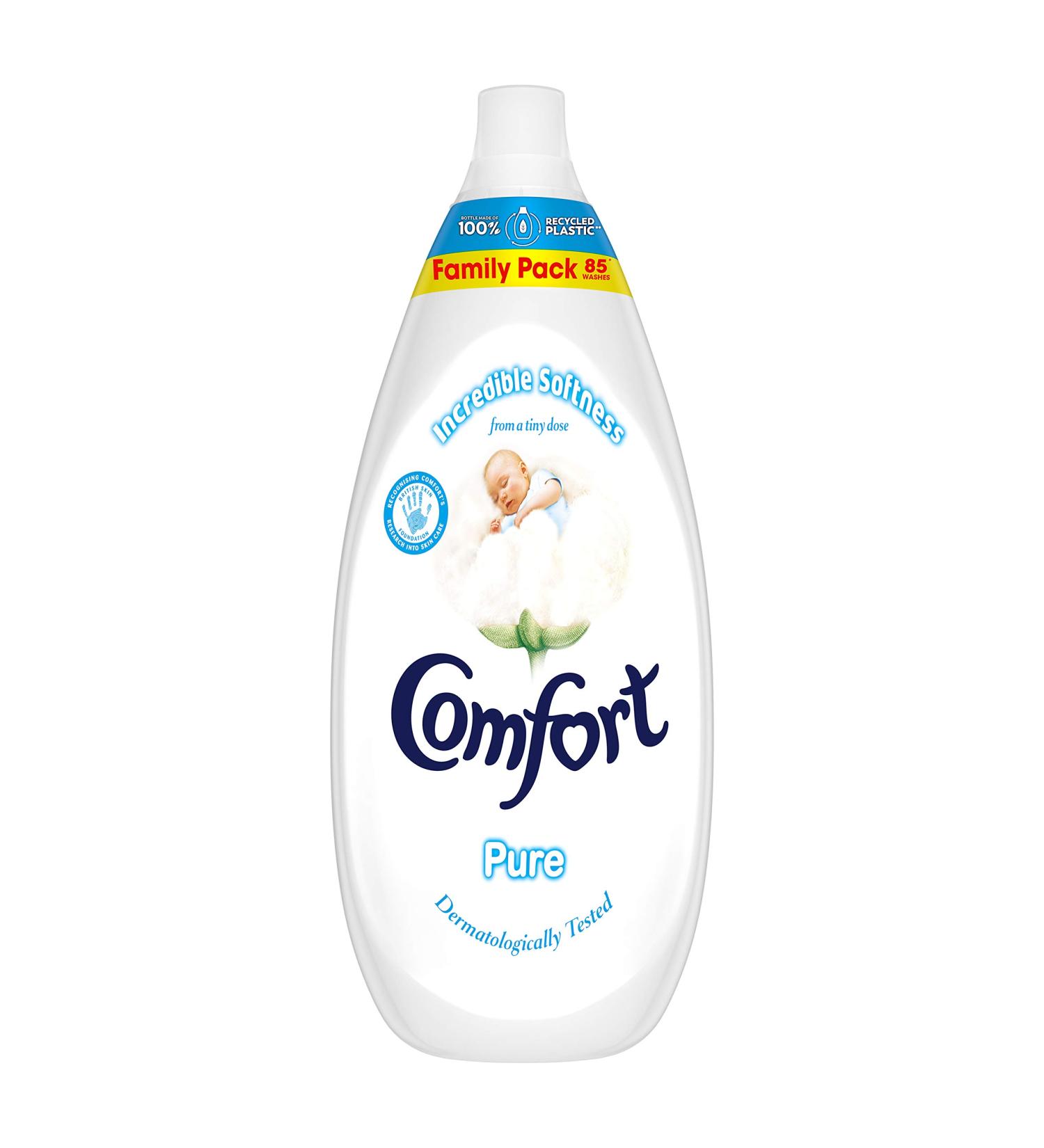 Comfort Pure Fabric Conditioner Liquid Ultra Concentrated 1.275 Litre 85 washes - Buy Online on GoSupps.com