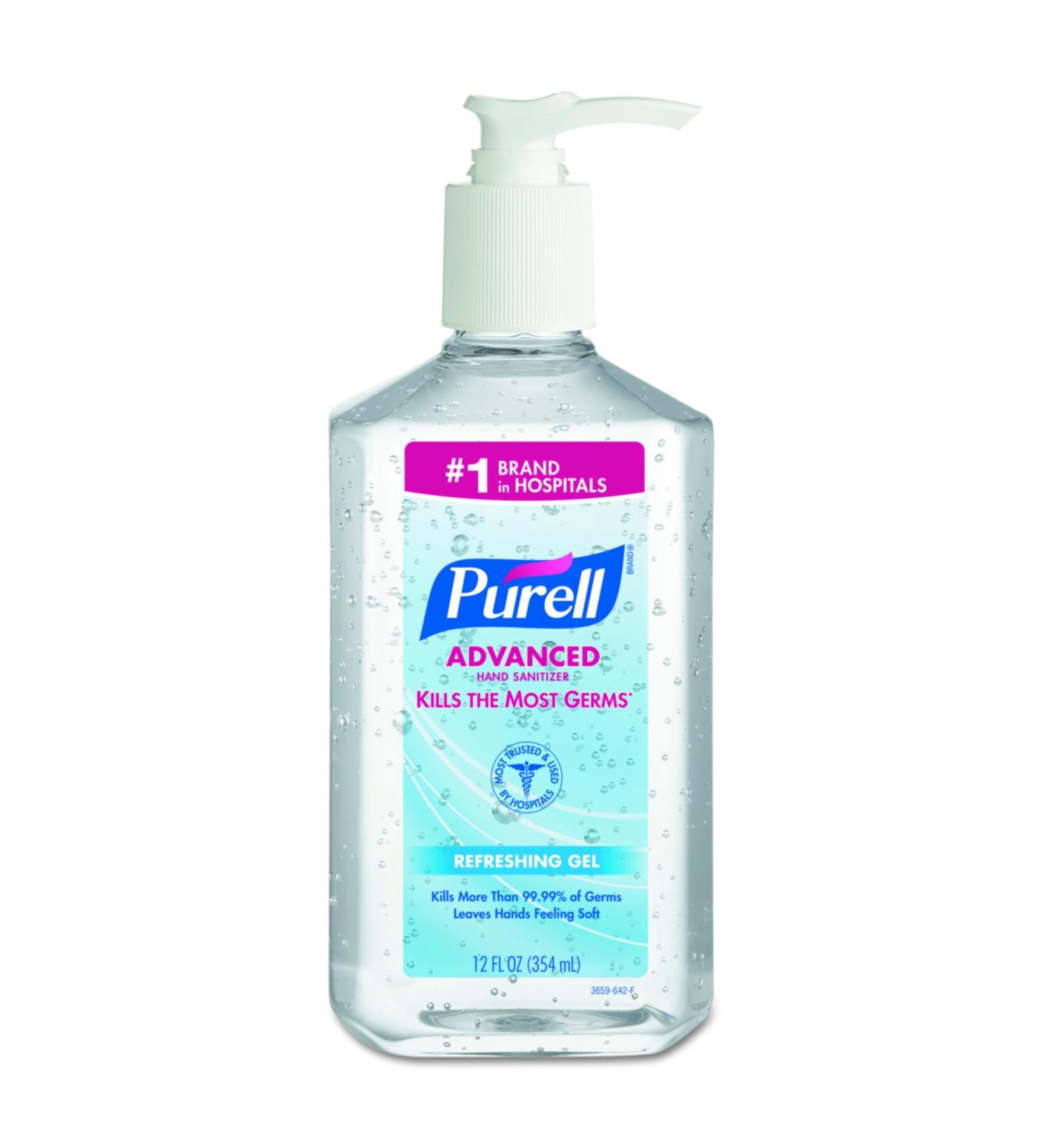 PURELL 365912CT Advanced Instant Hand Sanitizer 12oz Pump Bottle - Case of 12 - Buy Online on GoSupps.com