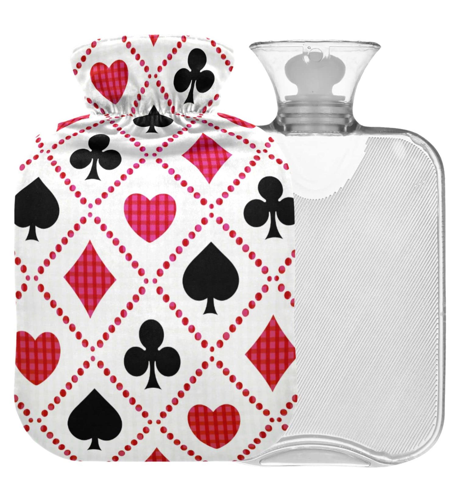 Naanle Heart Geometry 2L Large Transparent Hot Water Bottle | Pain Relief Hand & Foot Warmer | Ideal for Winter Warmth & Cold Therapy - Buy Online on GoSupps.com
