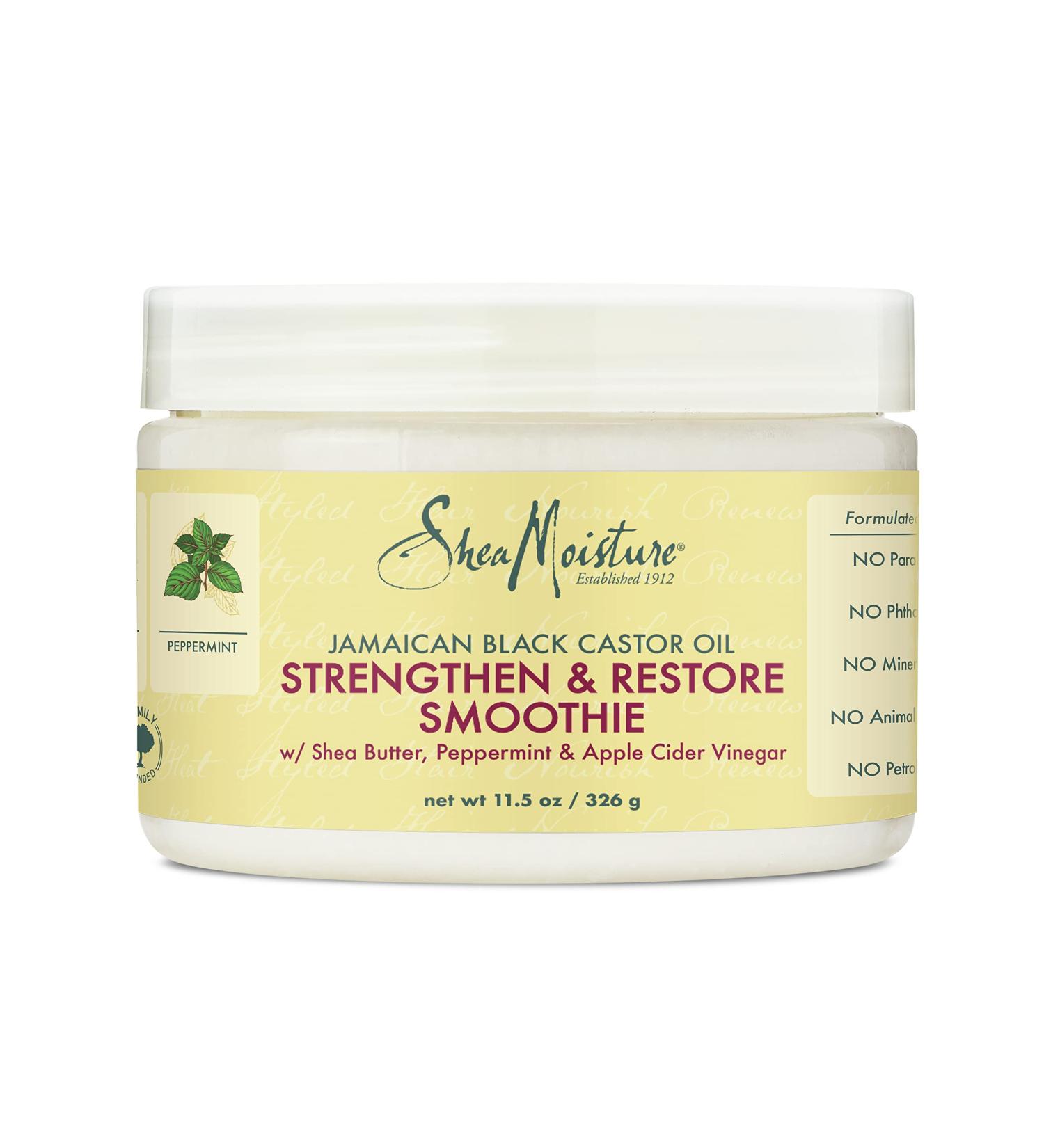 SheaMoisture Jamaican Black Castor Oil Smoothie Cream 11.5 Oz - Strengthen & Restore Formula for Unisex - Buy Online on GoSupps.com