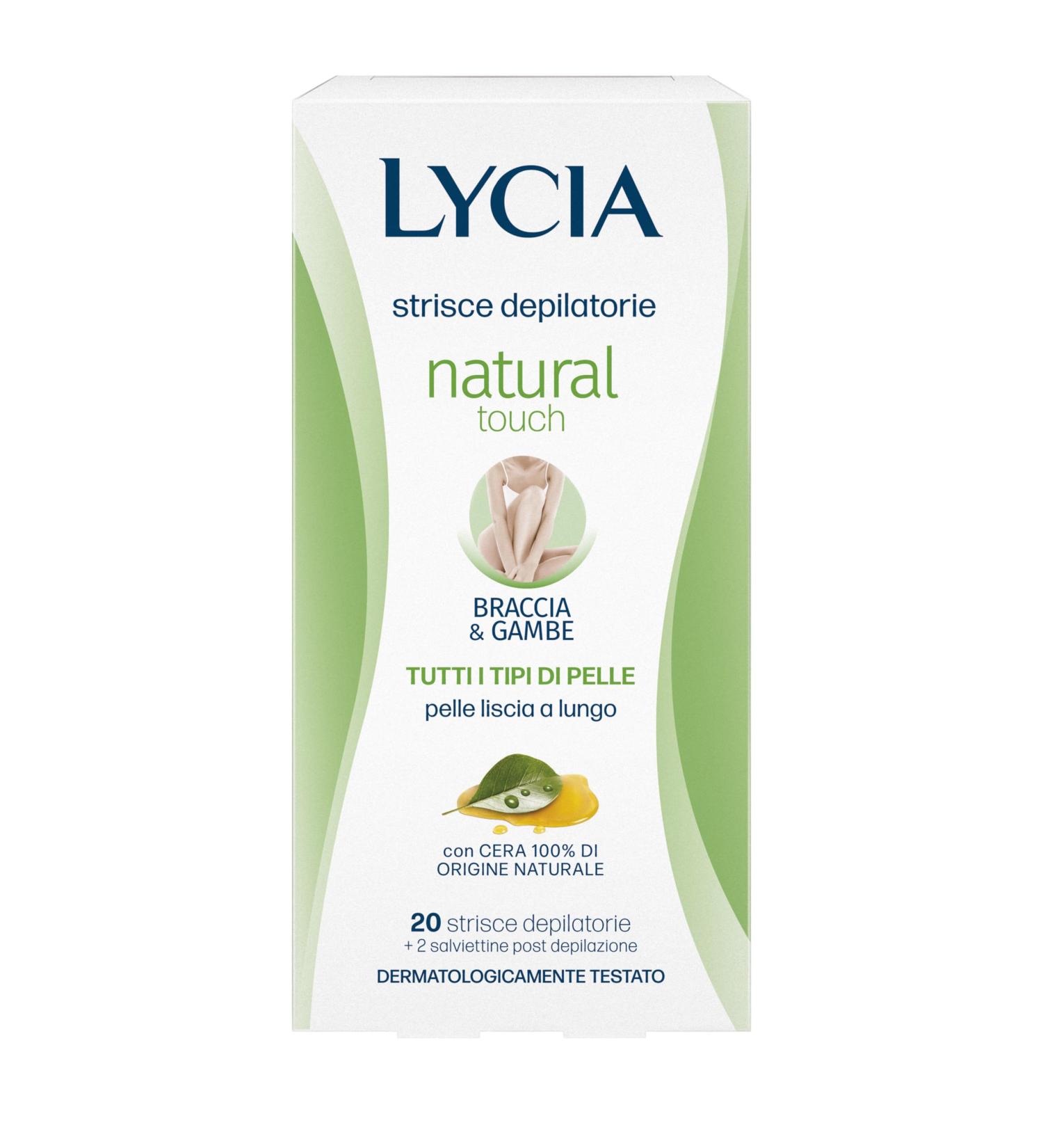 Natural Touch Strisce Depilatorie Tutti i Tipi di Pelle Braccia & Gambe 20 Strisce