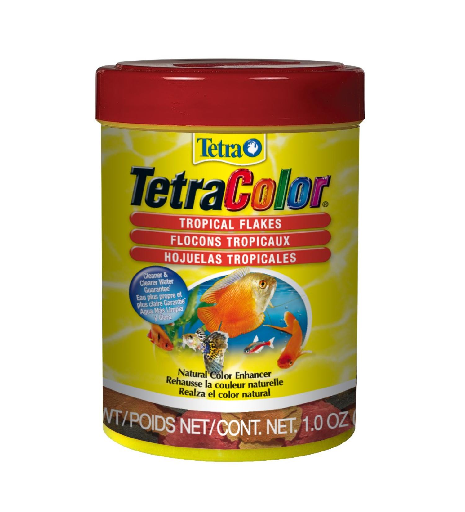 Tetra Tropical Colour Flakes Fish Food with Natural Colour Enhancers 28g 28 g (Pack of 1) - Buy Online on GoSupps.com