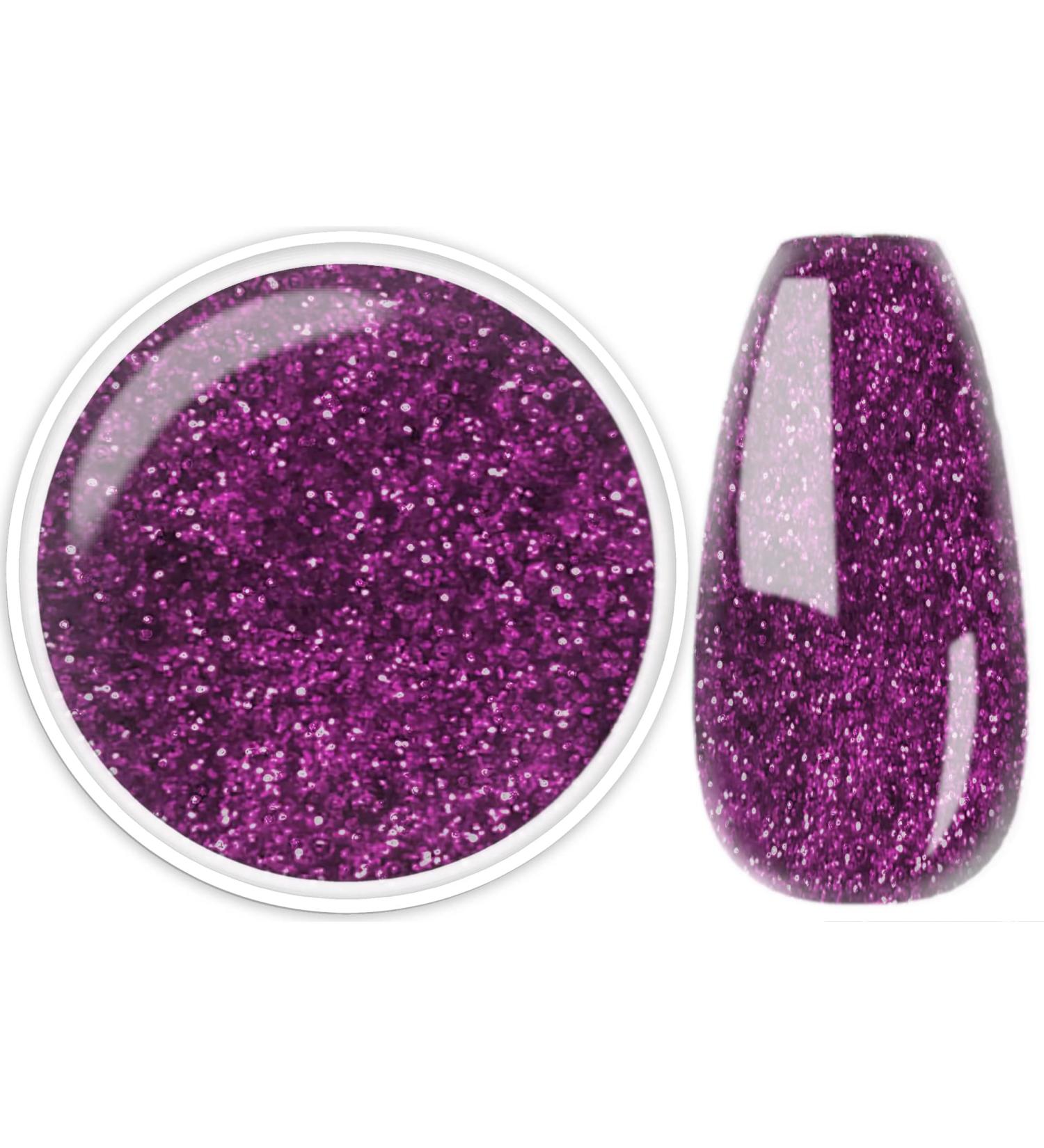N+M PREMIUM VIOLET GLITTER UV Gel 5ml - Opaque No Stirring Professional Quality for UV & LED - International Shipping - Buy Online on GoSupps.com