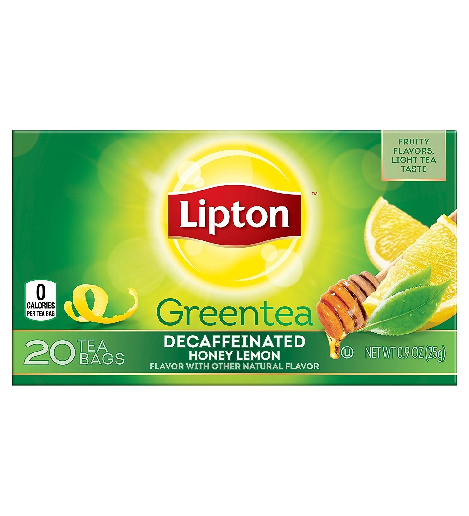 Lipton Decaf Green Tea with Honey Lemon Chamomile 20ct (Pack of 6) - Deliciously Soothing Blend for Relaxation - Buy Online on GoSupps.com