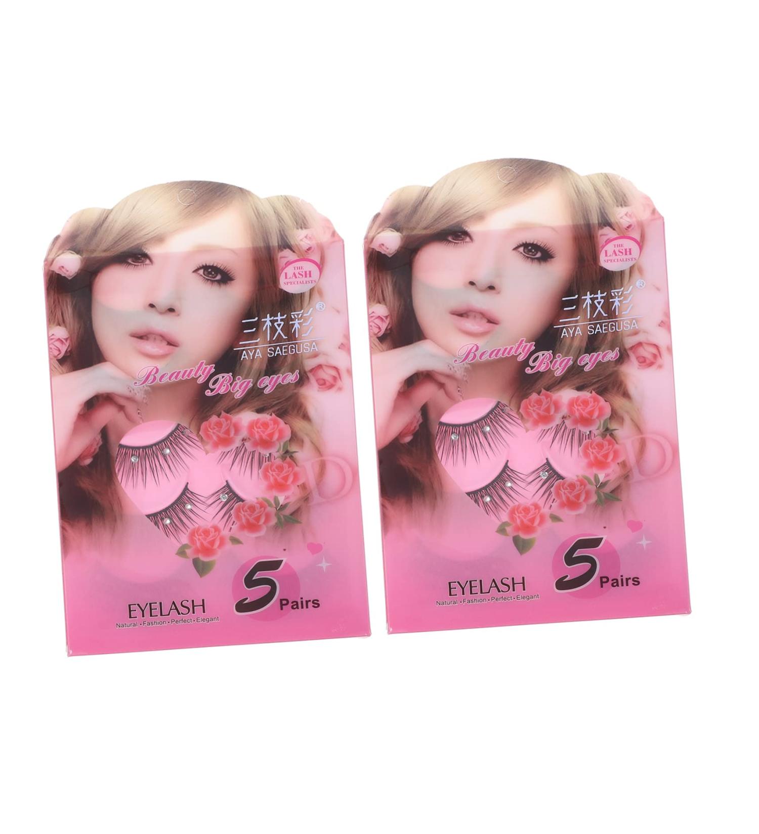 Mikinona 10 Pairs Diamond False Eyelashes Faux Lashes Colored Lash Extensions Decked Women False Eye Lashes Makeup Decor Crystal Decor Women Fake Lashes Hardcore 3d South Korea Rhinestones - Buy Online on GoSupps.com