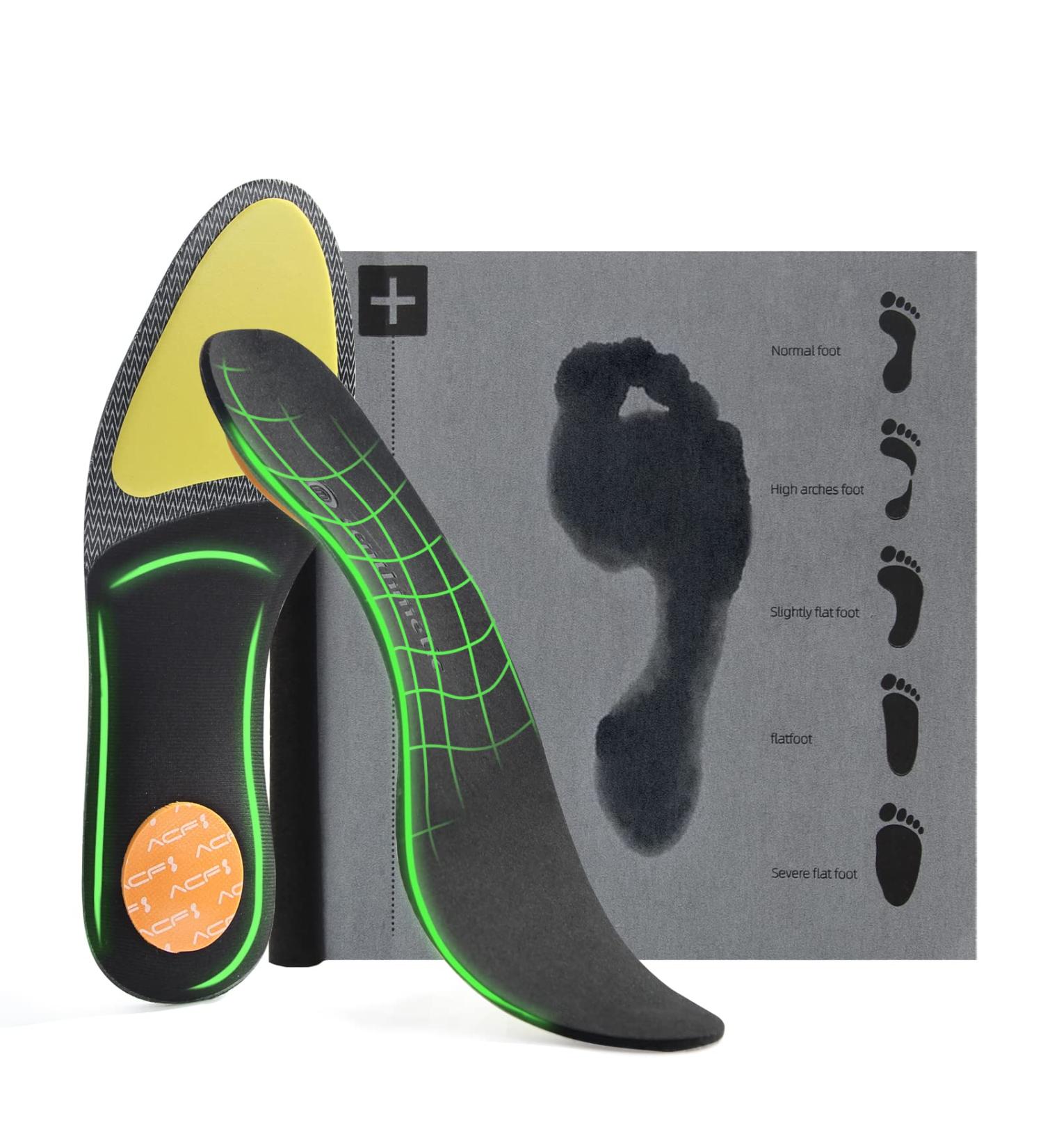 EZXM Orthotic Custom Insoles Arch Support for Men's 10.5-11/Women's 11.5-12 - Relief for Plantar Fasciitis, Over-Pronation, Supination, Foot Pain, Flat Feet - Leather Shoe Inserts - Buy Online on GoSupps.com