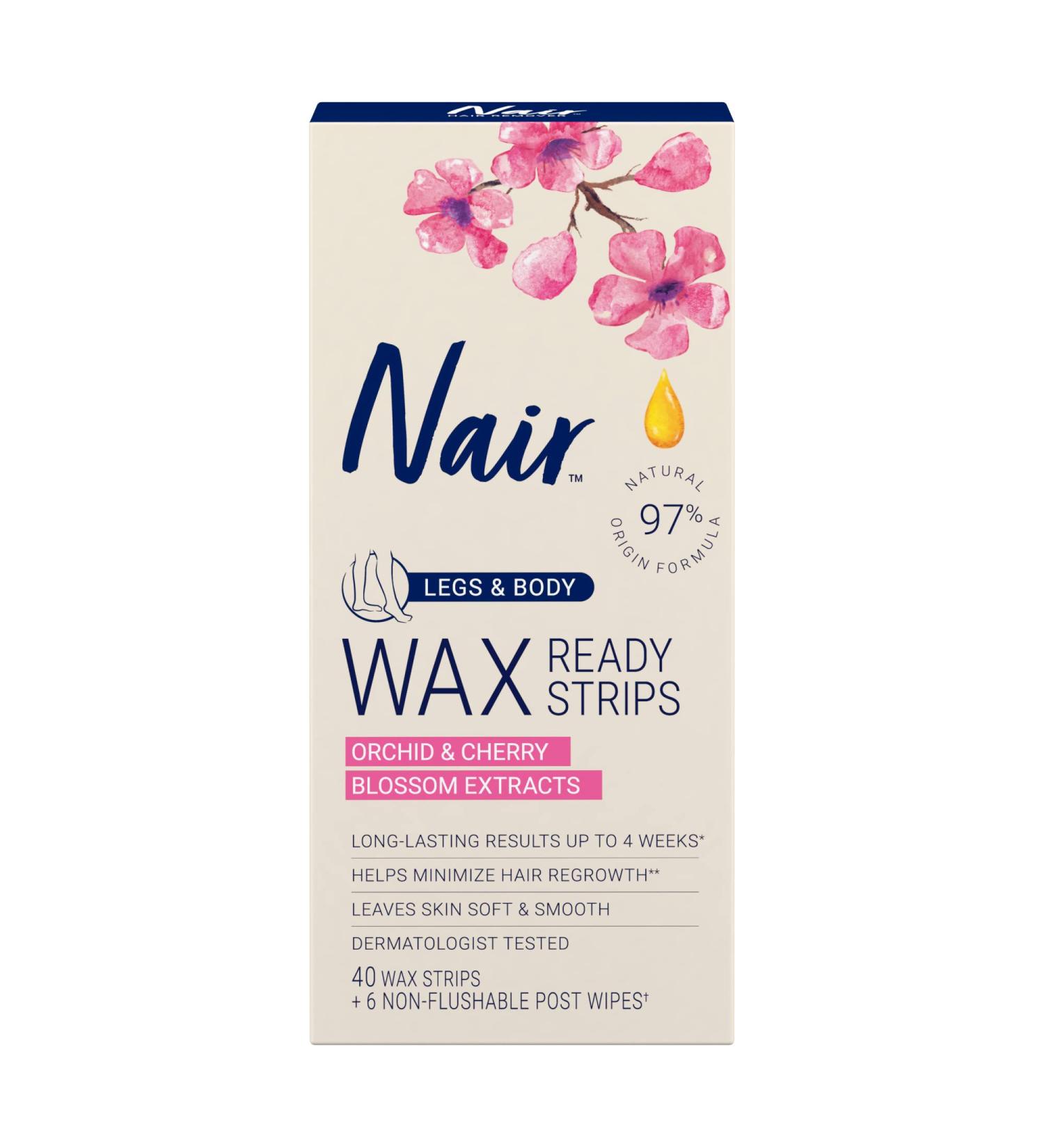 Nair Lot de 3 bandes de cire pour jambes et corps 40 points - Buy Online on GoSupps.com