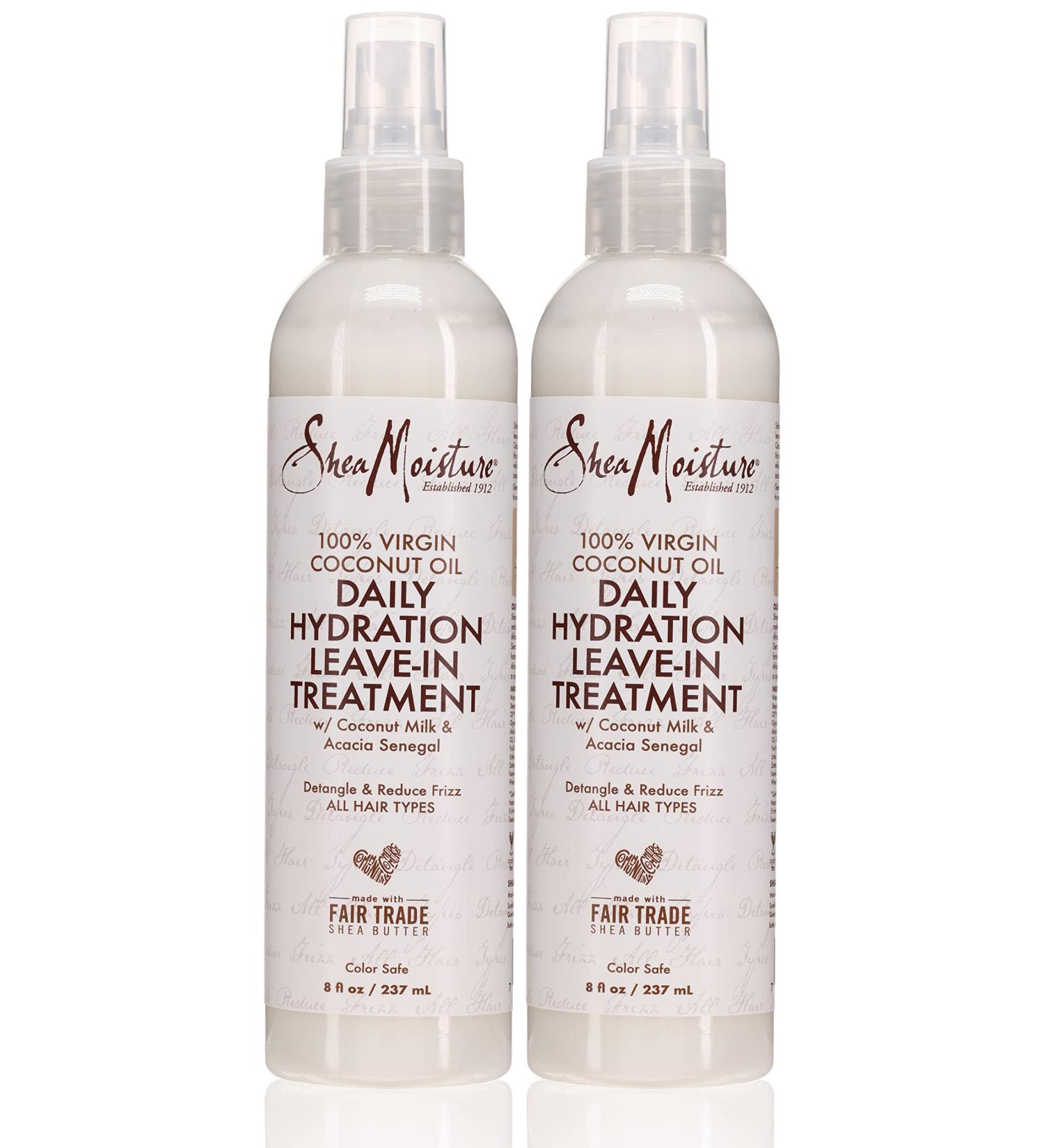 Shea Moisture 100% Virgin Coconut Oil Leave-In Treat 8oz (237ml) - Pack of 2 - Buy Online on GoSupps.com