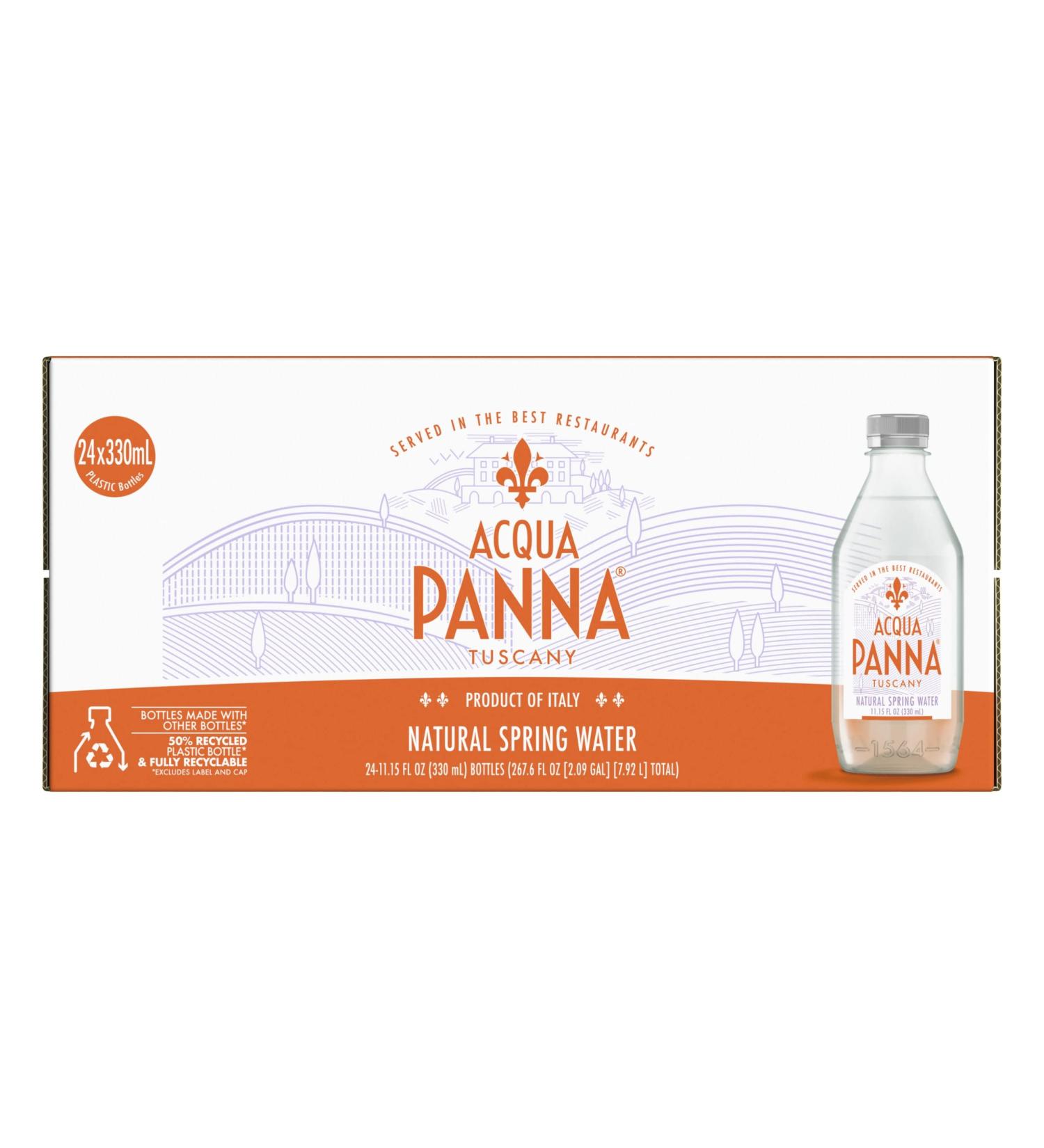 Acqua Panna Natural Spring Water 11.15 fl oz Plastic Bottles - Pack of 24 - Buy Online on GoSupps.com