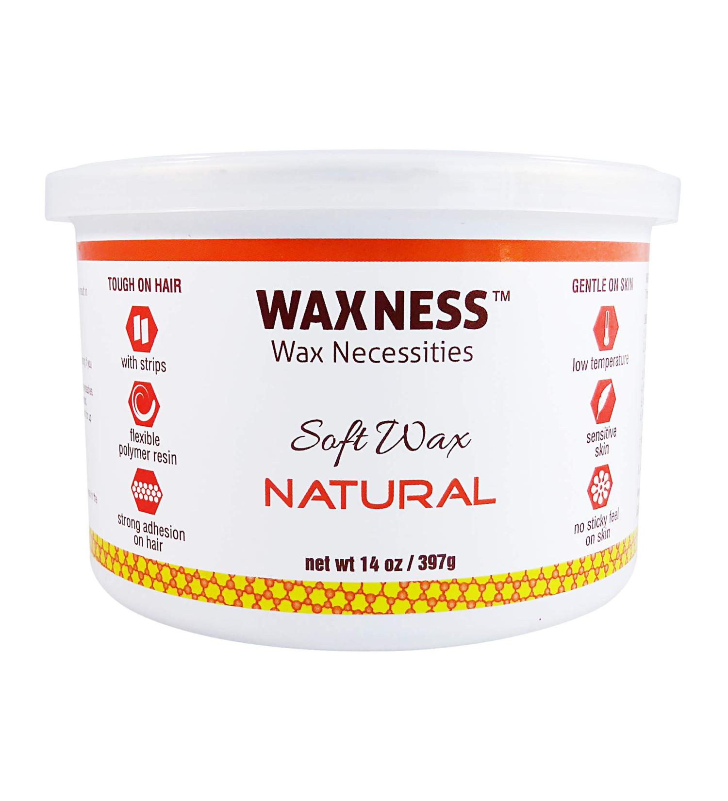 Waxness Natural Soft Wax - No Sticky Formula - 14 Ounces - Buy Online on GoSupps.com