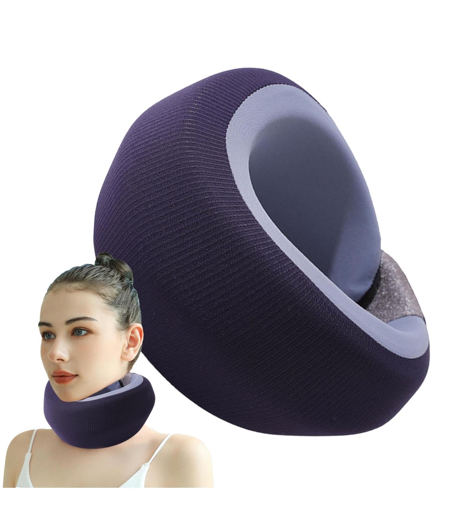 Soft Neck Brace Neck Brace & Elastic Supports Keep Vertebrae Stable Comfort Neck Support Soft Neck Support Relieves Pressure in Spine Neck Support Brace for Home Navy Blue - Buy Online on GoSupps.com