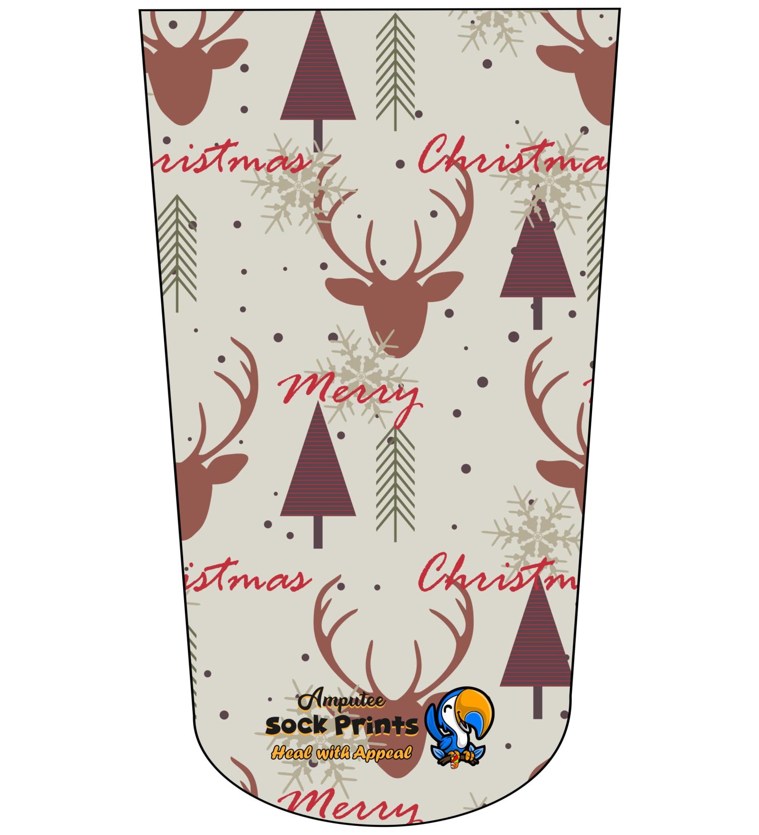 Reindeer Wallpaper V3 3Ply Amputee Stump Sock - Comfortable and Supportive - Buy Online on GoSupps.com