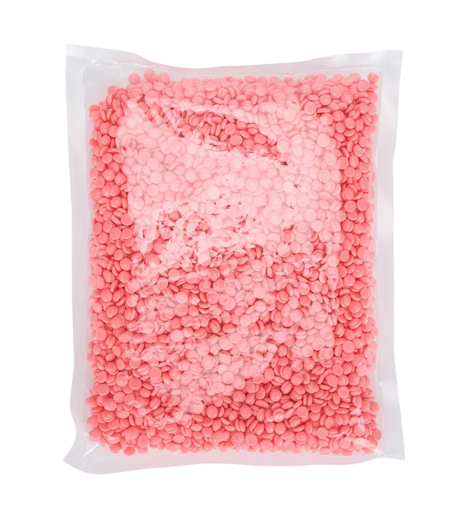 Hard Wax Beans - Painless Hair Removal Wax Beads for Women (500g Pink Rose) - Best for Smooth Skin | International Shipping Available - Buy Online on GoSupps.com