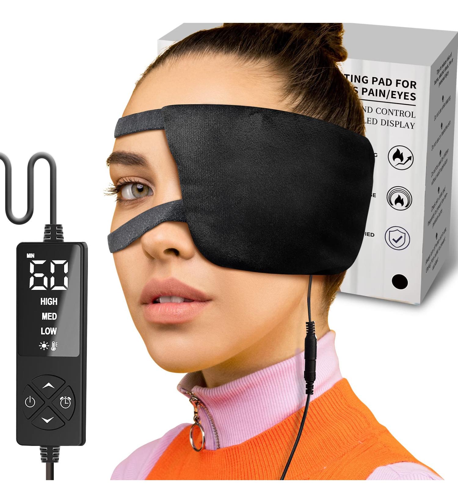 Sticro Moist Heat Eye Compress Heating Pad for Single Stye Treatment - Electric Heated Eye Mask for Dry Eyes Relief and Blepharitis-Treatment - Black - Buy Online on GoSupps.com