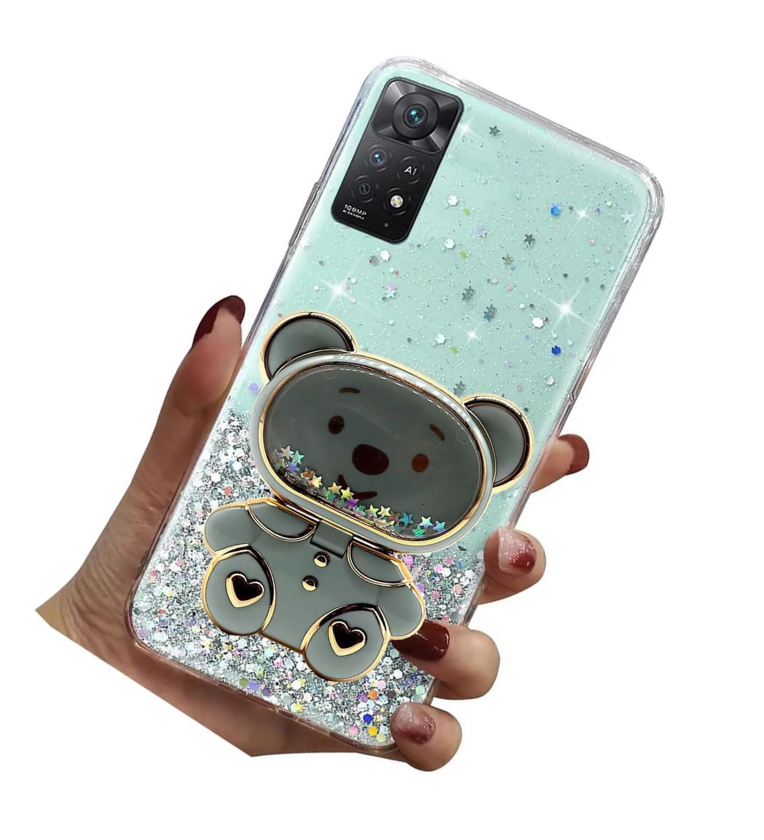 Miagon Ours Miroir Support Brillant Coque pour Xiaomi Redmi Note 11 Glitter Transparent Sable Mouvant tui Paillette Housse de Protection avec Miroir B quille Stand Vert Xiaomi Redmi Note 11 Vert - Buy Online on GoSupps.com