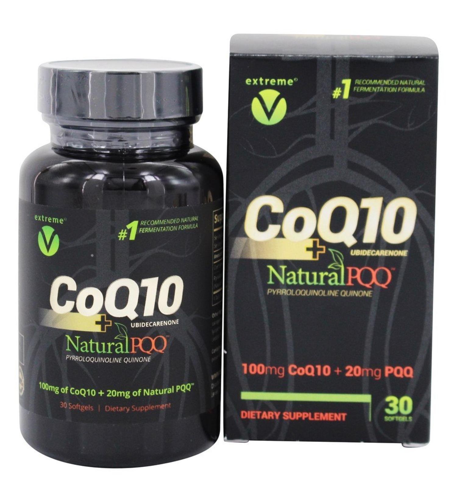 CoQ10 QQ - CoQ10 Plus Natural PQQ (2 Bottles - 60 Vegetarian Softgels) - Buy Online on GoSupps.com