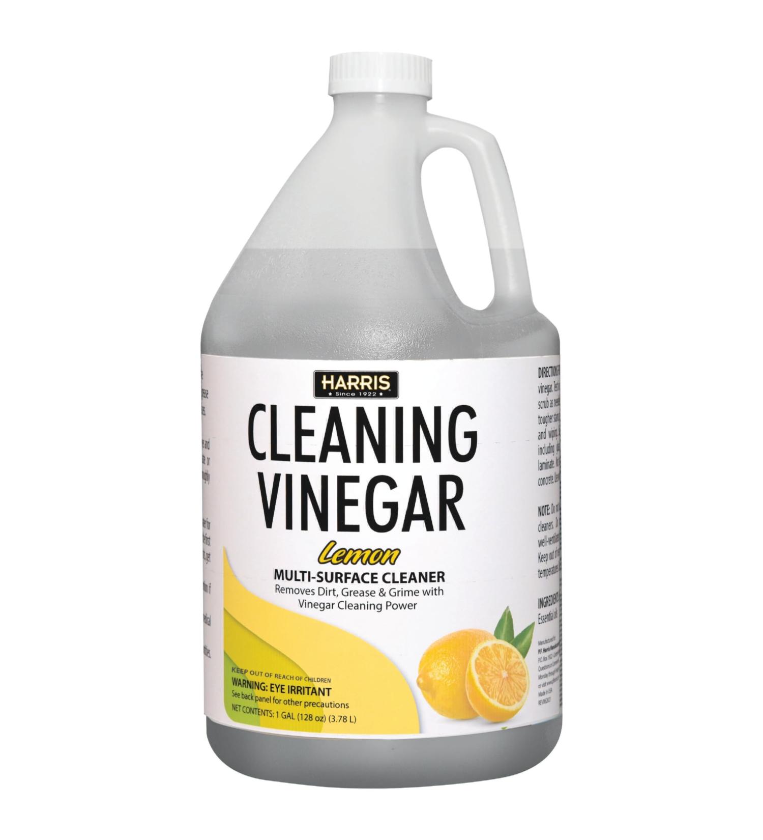 HARRIS Lemon Scent Concentrated All Purpose Cleaning Vinegar Liquid 128 oz