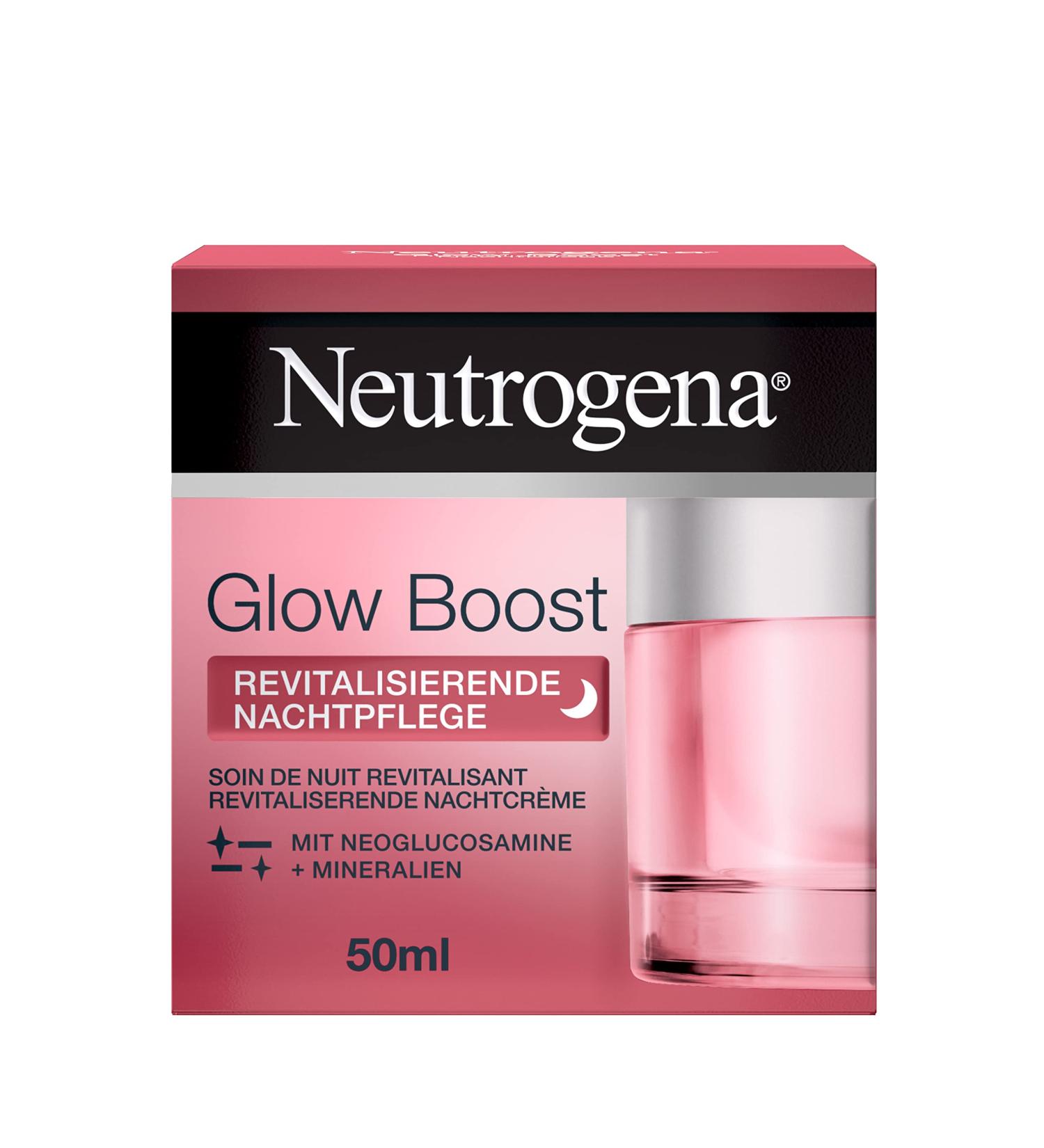  Neutrogena Neutrogena Glow Boost Revitalizing Night Cream (50 ml) a regenerating night cream with neoglucosamines and minerals regenerates the skin overnight and accelerates natural cell renewal - Buy Online on GoSupps.com