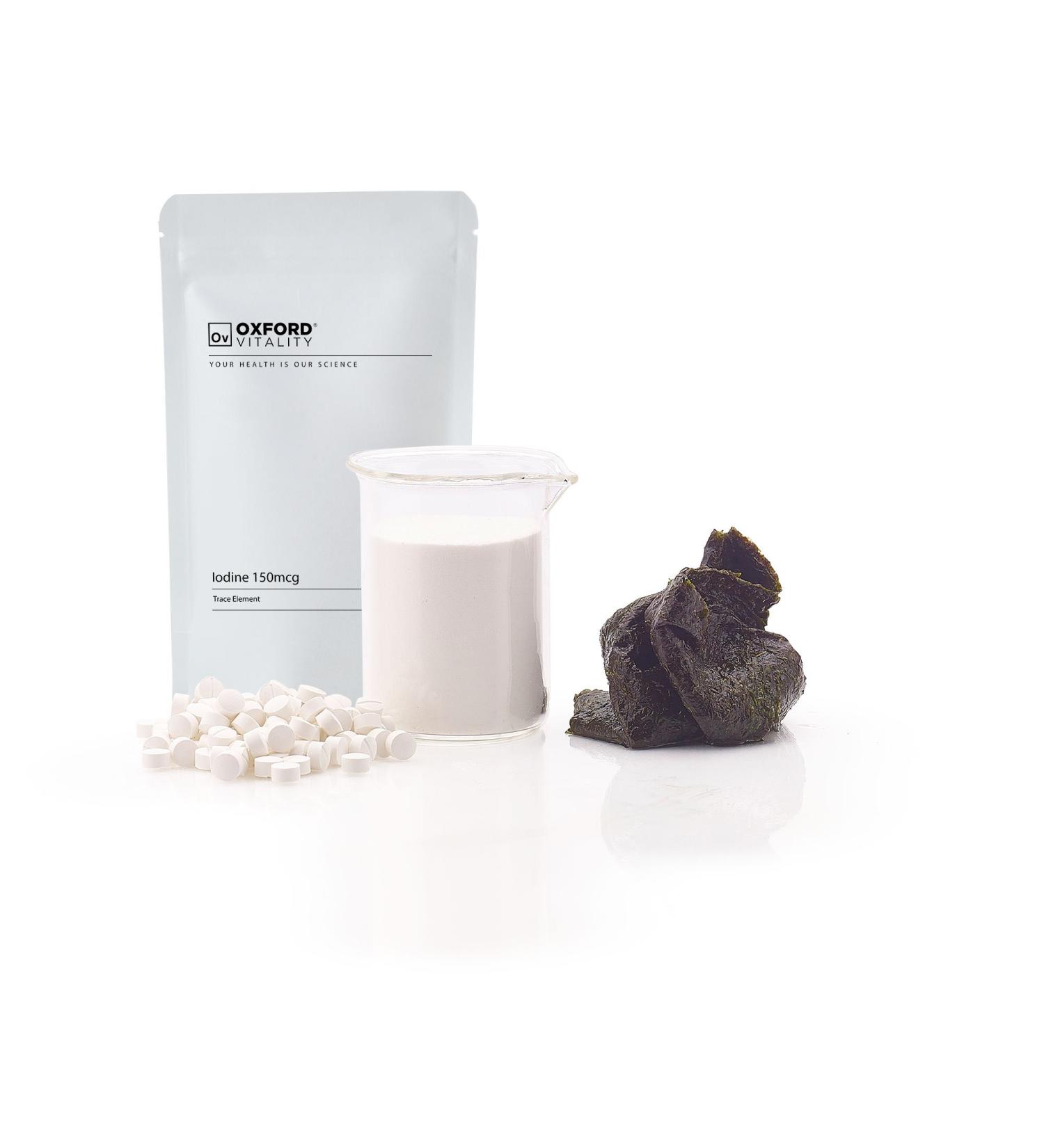 Iodine Supplements 150mcg Tablets by Oxford Vitality - Boost Your Health - Buy Online on GoSupps.com