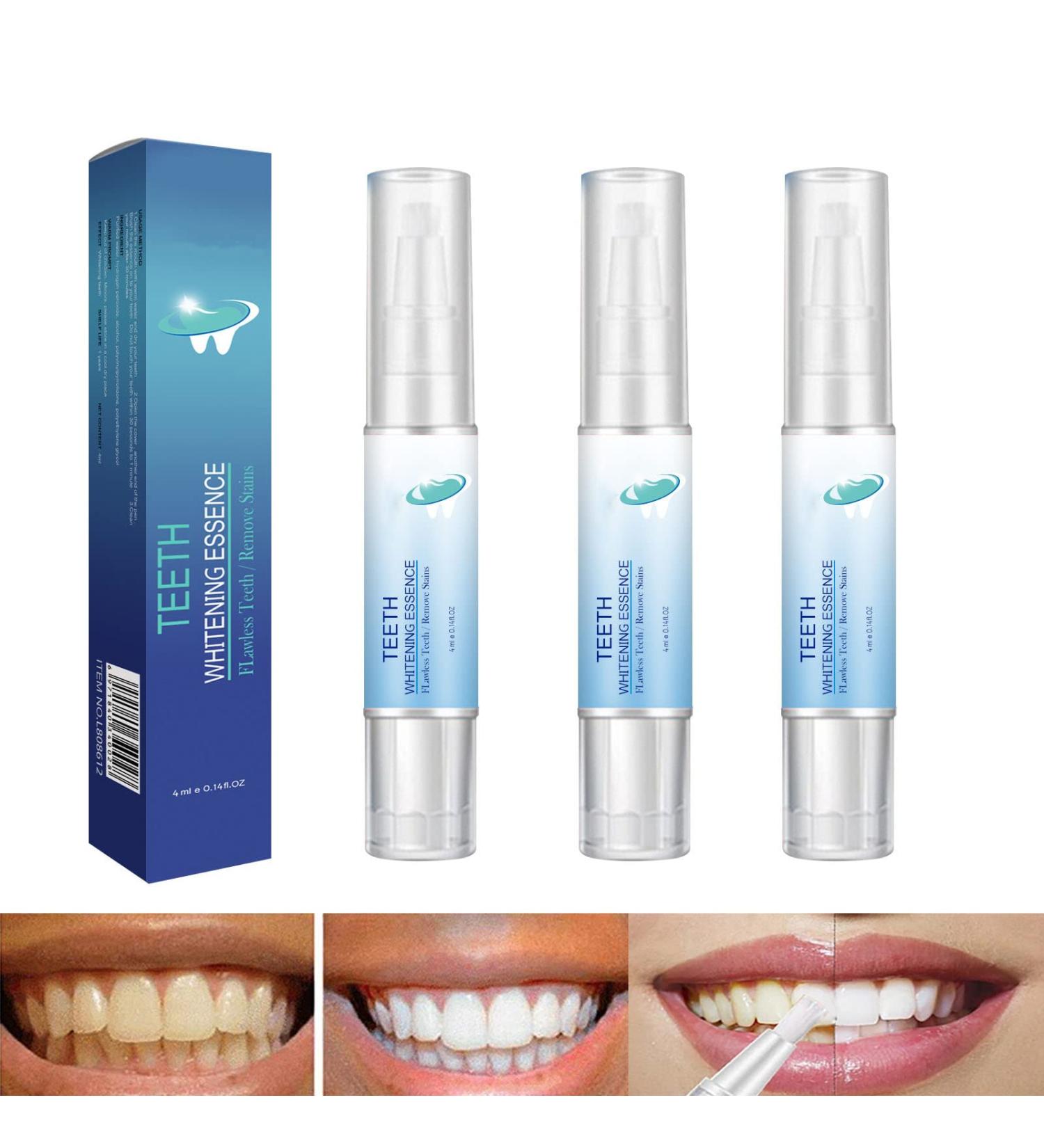 Herbaluxy Teeth Whitening Kit - 3PCS Essence Pens for Stain Removal and Brighter Teeth - Buy Online on GoSupps.com