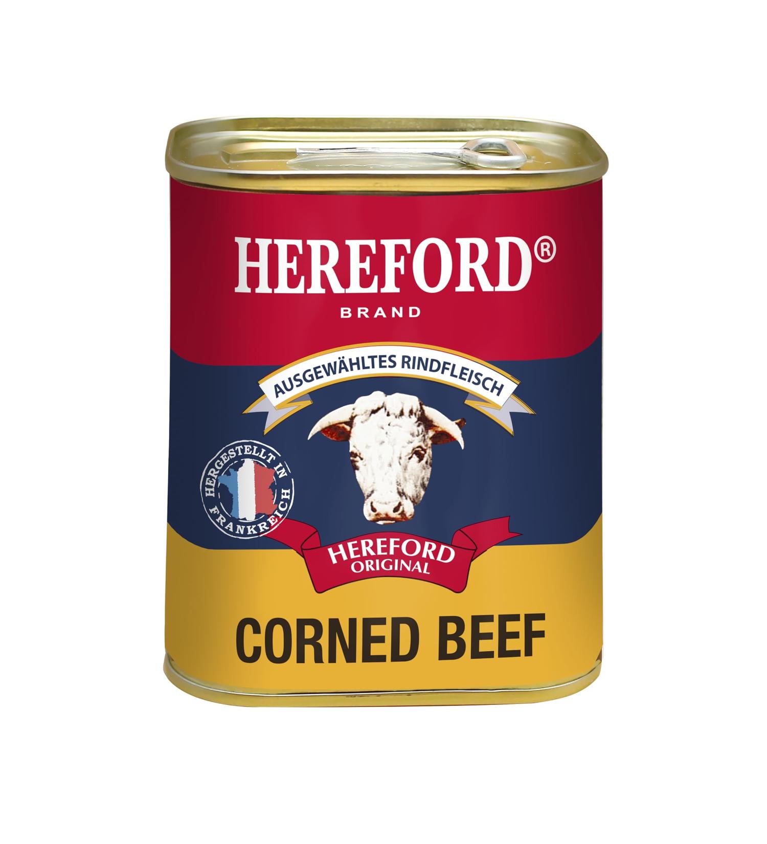 Hereford Corned Beef 200g - Premium Chopped Beef in Natural Juices | Authentic Flavor & Quality - Buy Online on GoSupps.com