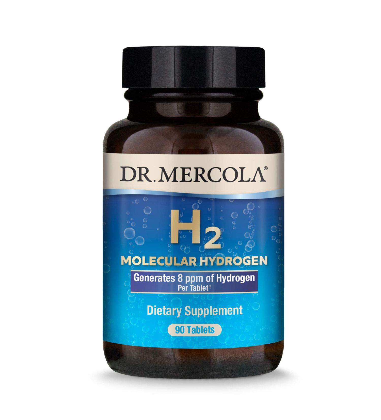 Dr. Mercola H2 Molecular Hydrogen Tablets - 90 Count for Health Benefits - Buy Online on GoSupps.com