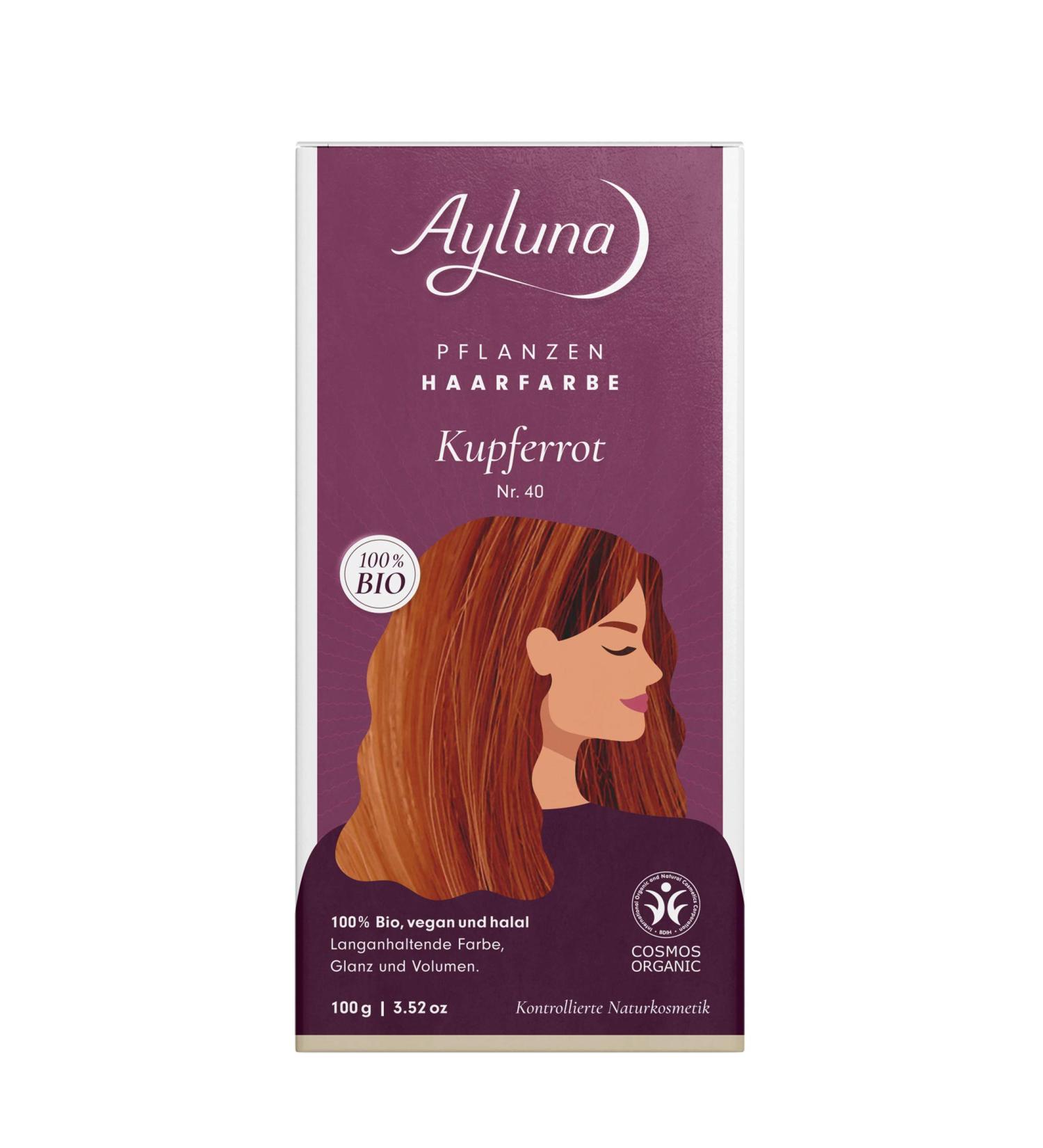 Ayluna Hair Color - Copper Red 40 Red 100 g (1 pack)