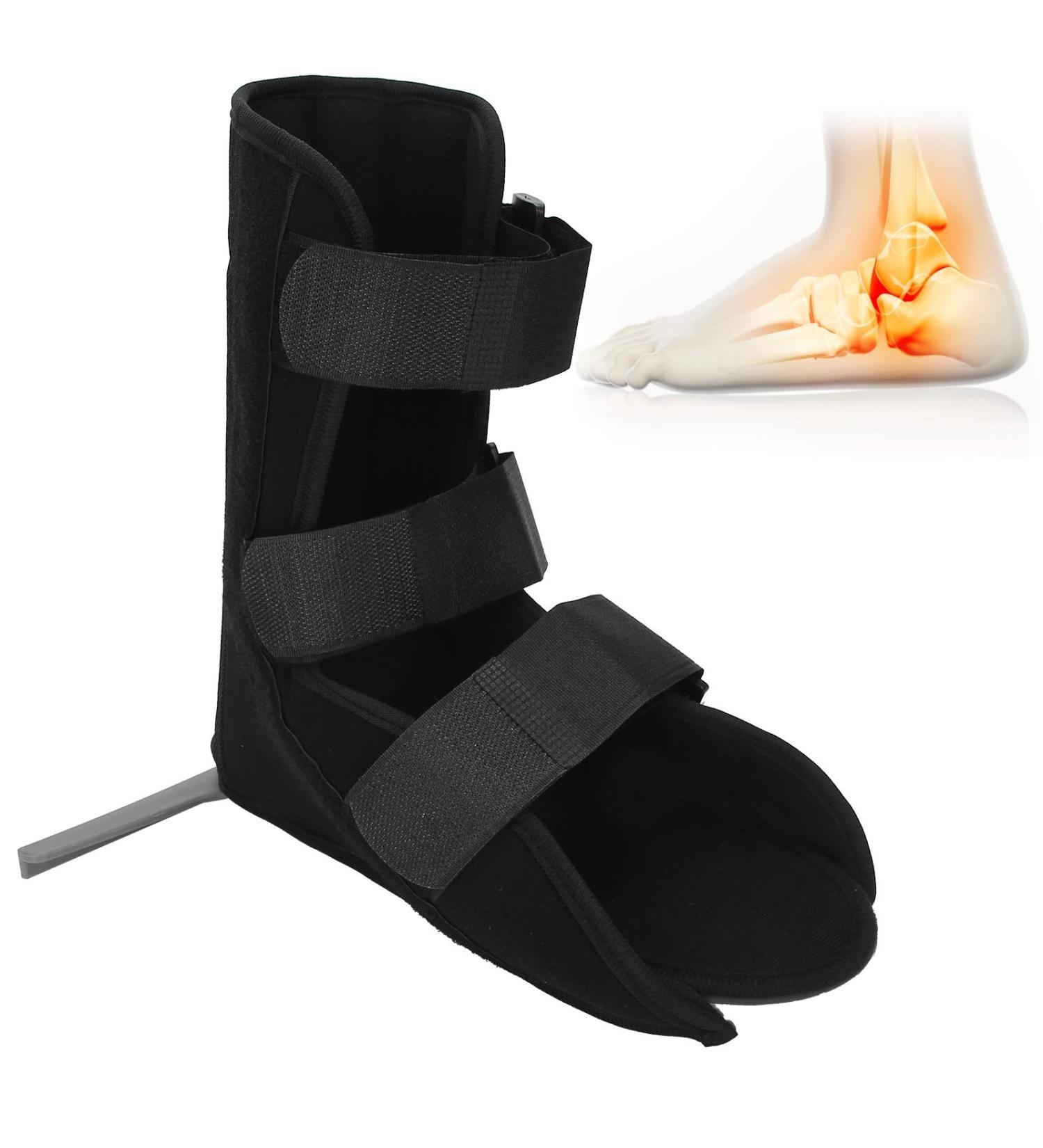 Breathable Drop Foot Brace & Ankle Support Splint - Adjustable Fixation for Fractures | Ankle Protection Bandage for Adults - Buy Online on GoSupps.com