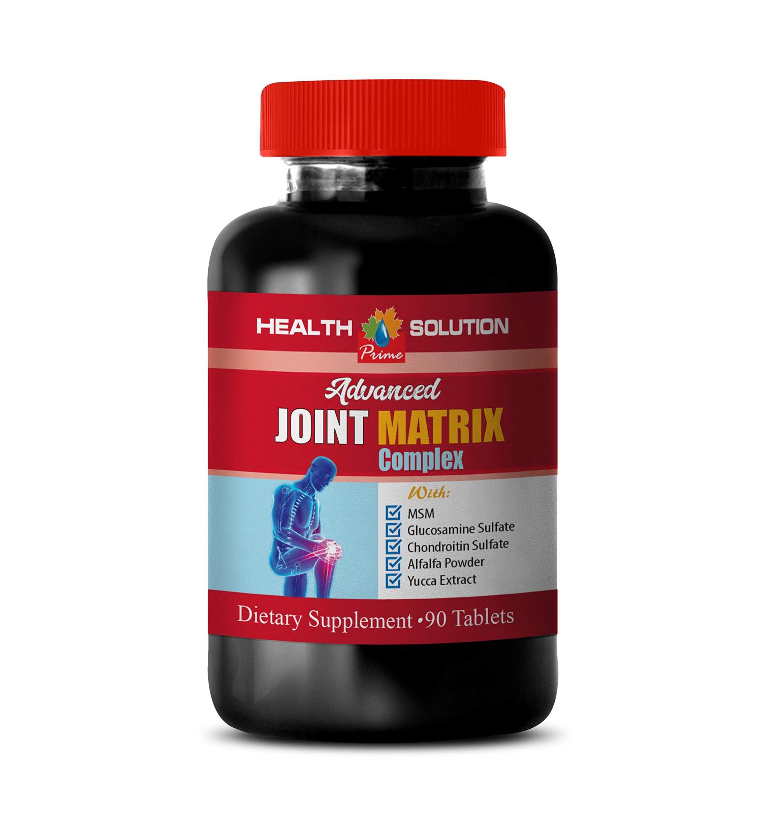 Men's Bone Vitamins - Advanced Joint Matrix Complex with Manganese, Glucosamine, Chondroitin, MSM & Collagen - 90 Tabs - Buy Online on GoSupps.com