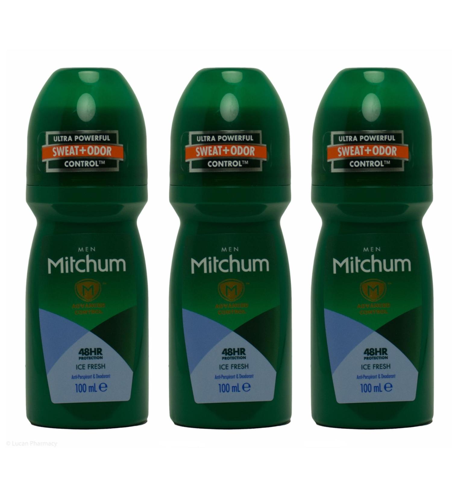 Multibuy 3x Mitchum Men Advanced Ice Fresh Anti-Pespirant & Deo 100ml - Buy Online on GoSupps.com