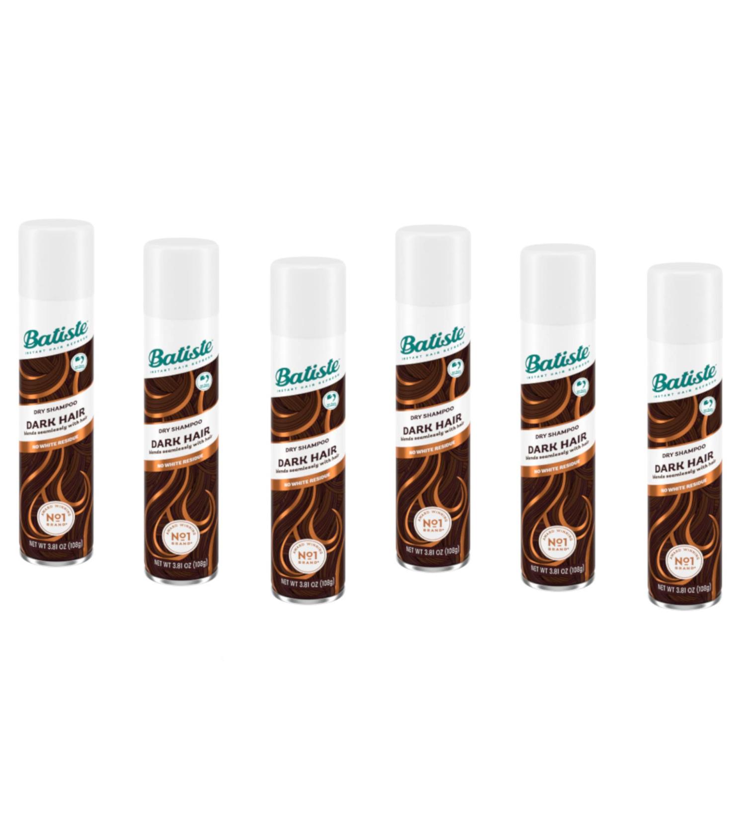 Batiste Divine Dark Dry Shampoo 6.73 oz - Value Pack of 6 - Buy Online on GoSupps.com