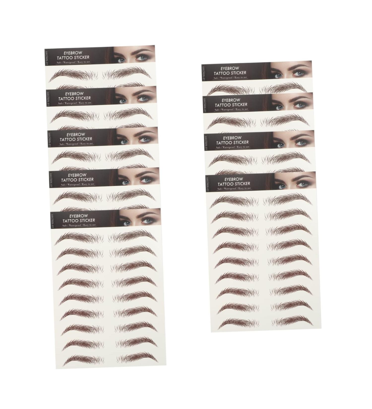 NOLITOY 9 sheets Sticker Stickers Artificial Hairlike Transfer Tools Shaping Hair- Tattoos Women Proof D - Buy Online on GoSupps.com