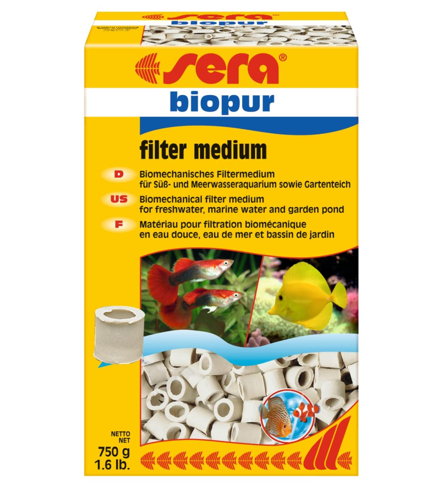 sera biopur 750 g - Biomechanical filter medium