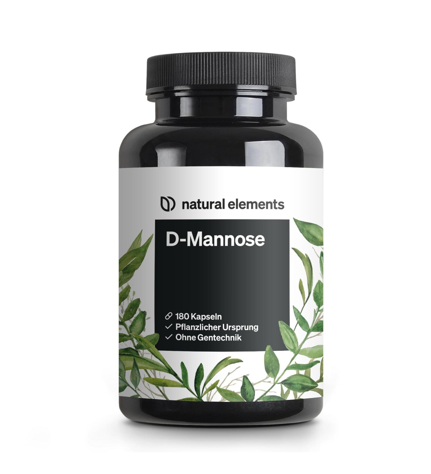 D-Mannose 180 Capsules | 1800mg Daily Dose | Vegan & Pure | Made in Germany - Optimize Urinary Health - Buy Online on GoSupps.com